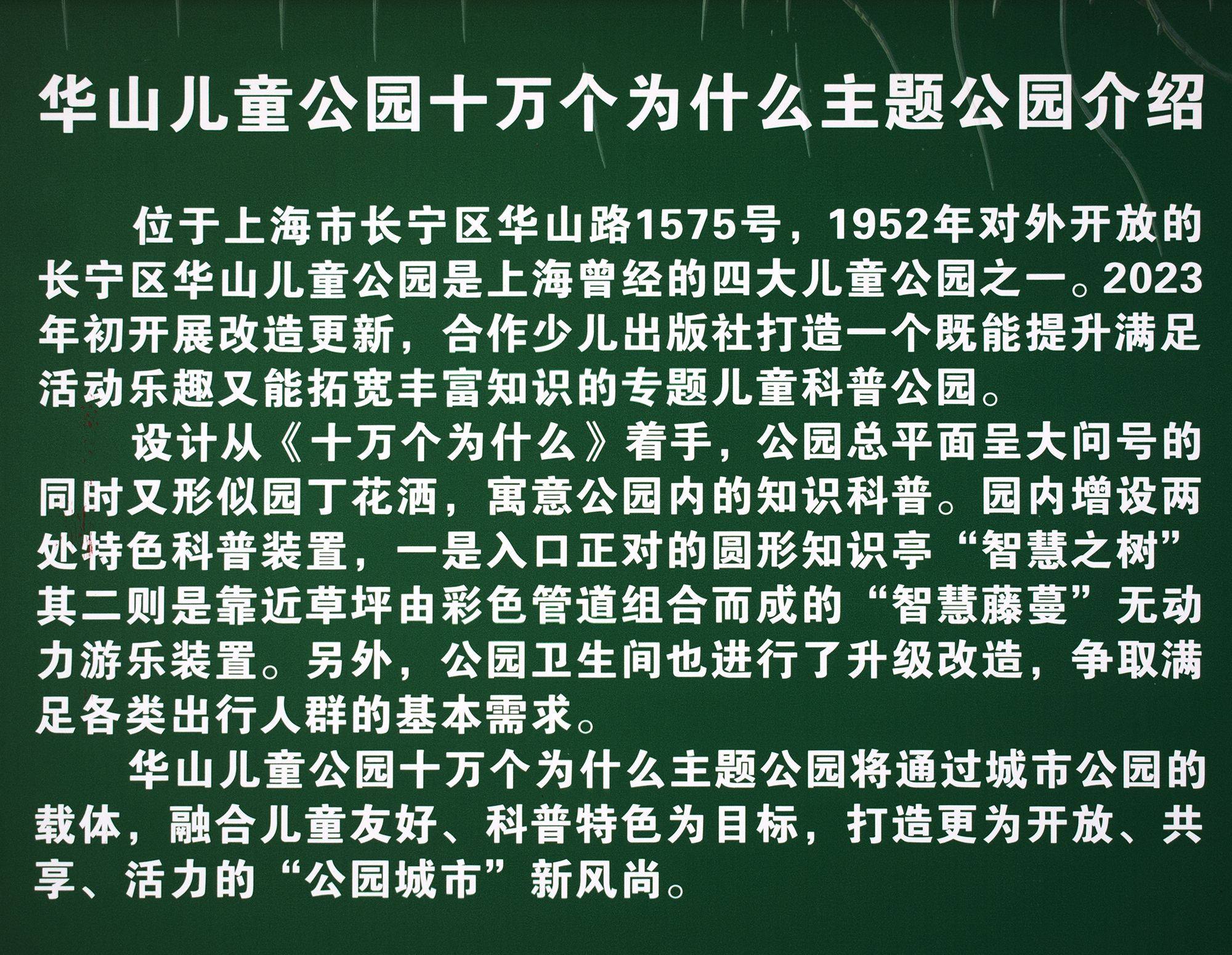 华山儿童公园旅行图片 2