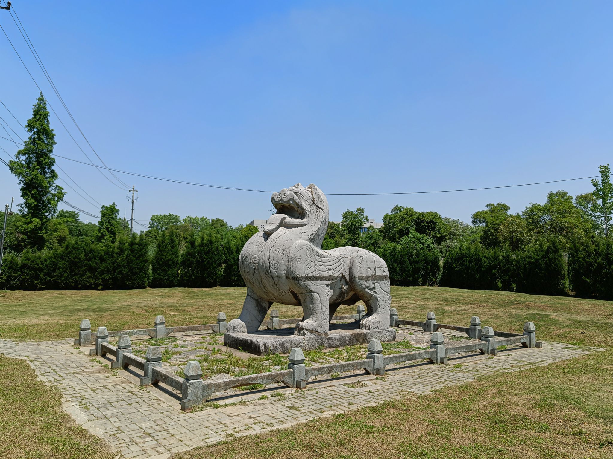 萧景墓神道石刻旅行图片 2