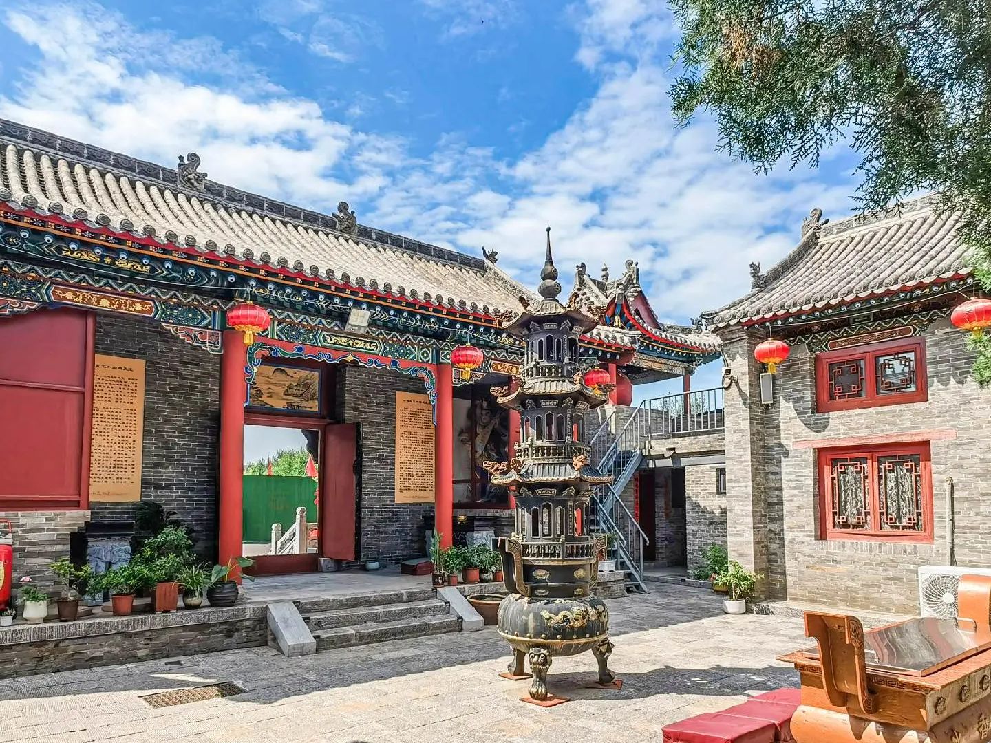 圪塔营极乐寺实景照片