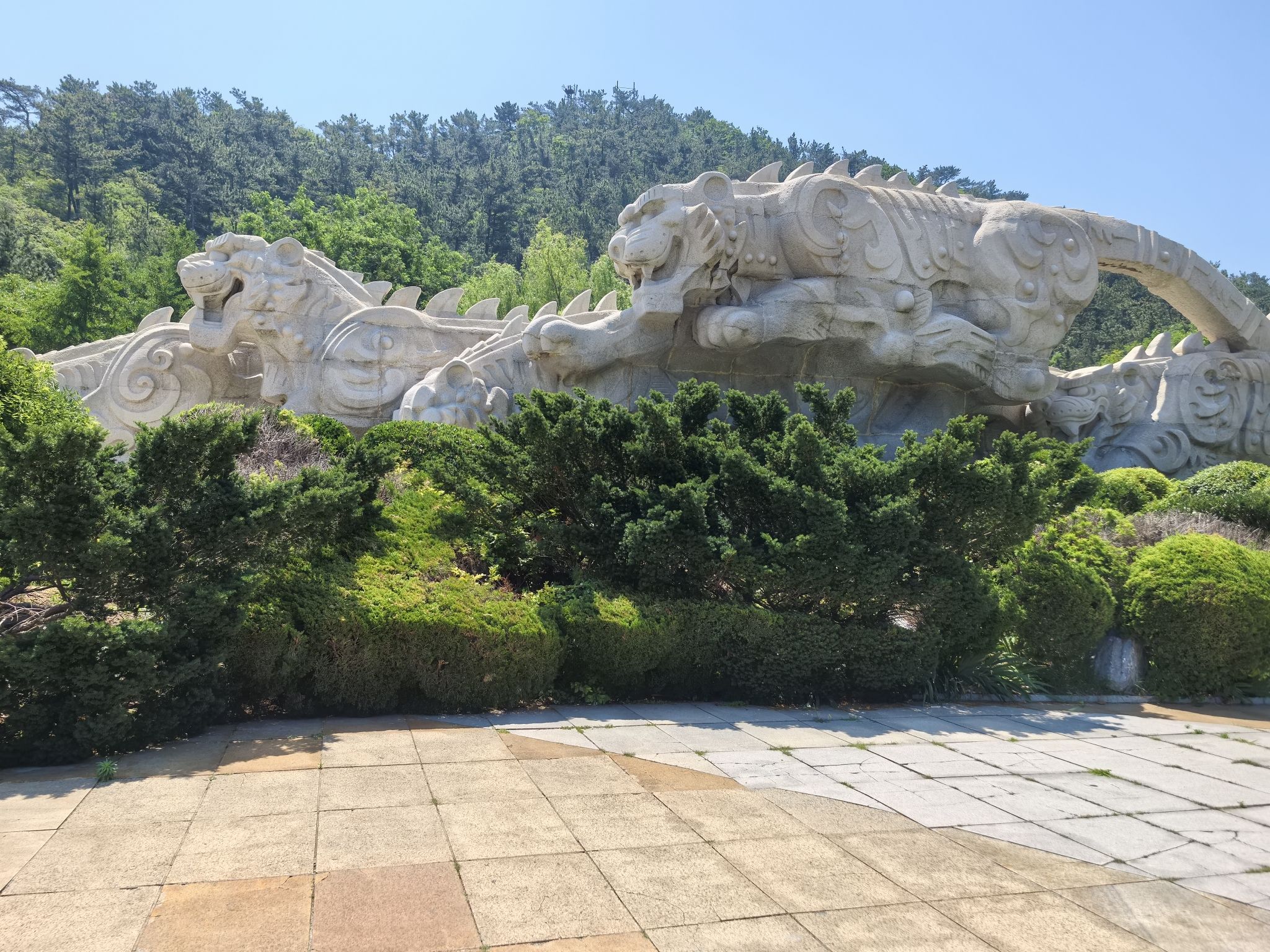 大连老虎滩海洋公园-虎雕广场
