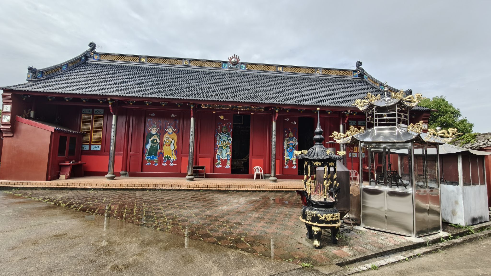 万金湖庙实景照片