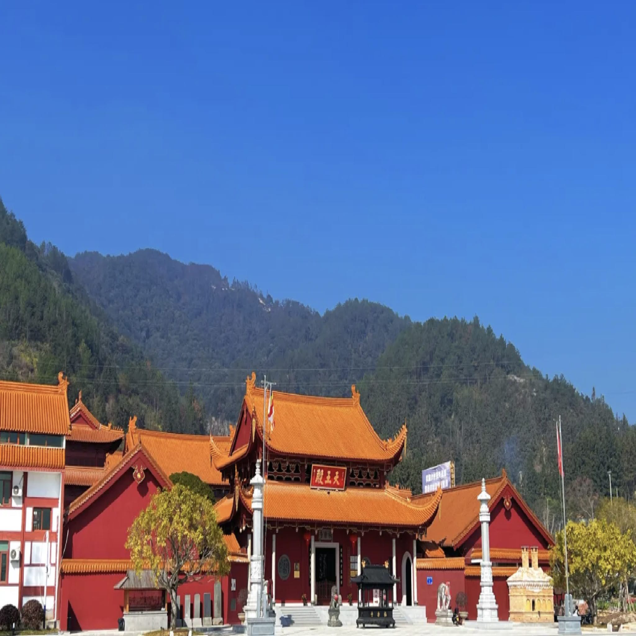 古田翠屏湖景区-极乐寺实景照片