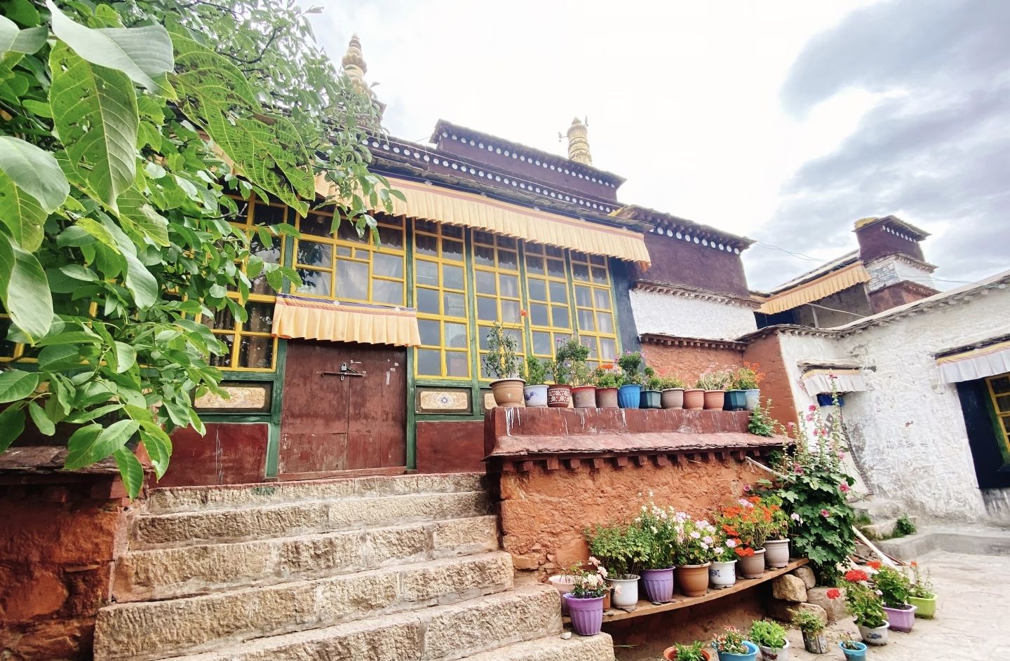 热拉雍仲林寺实景照片
