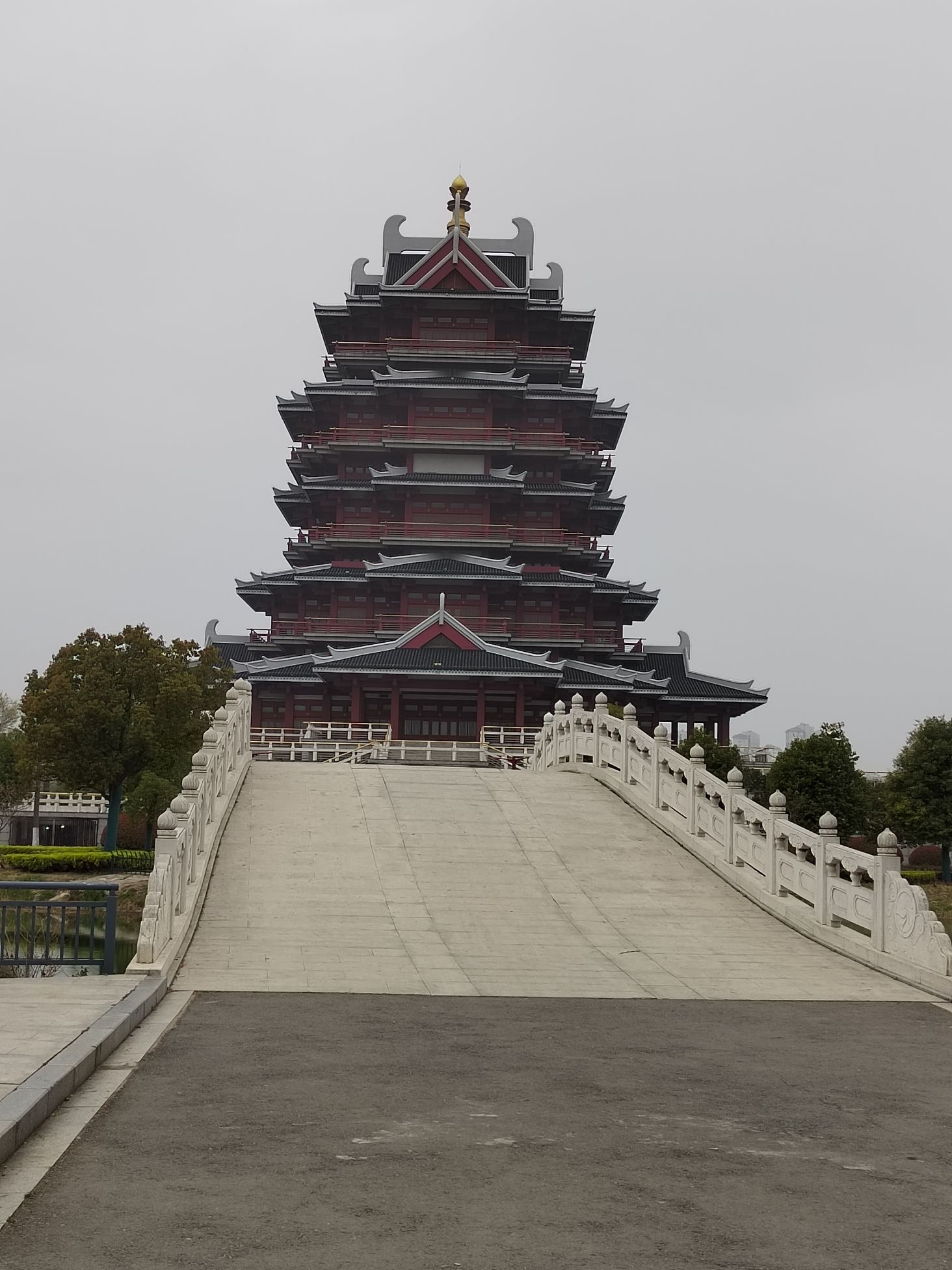 沙沟湖水杉公园-隆欣阁