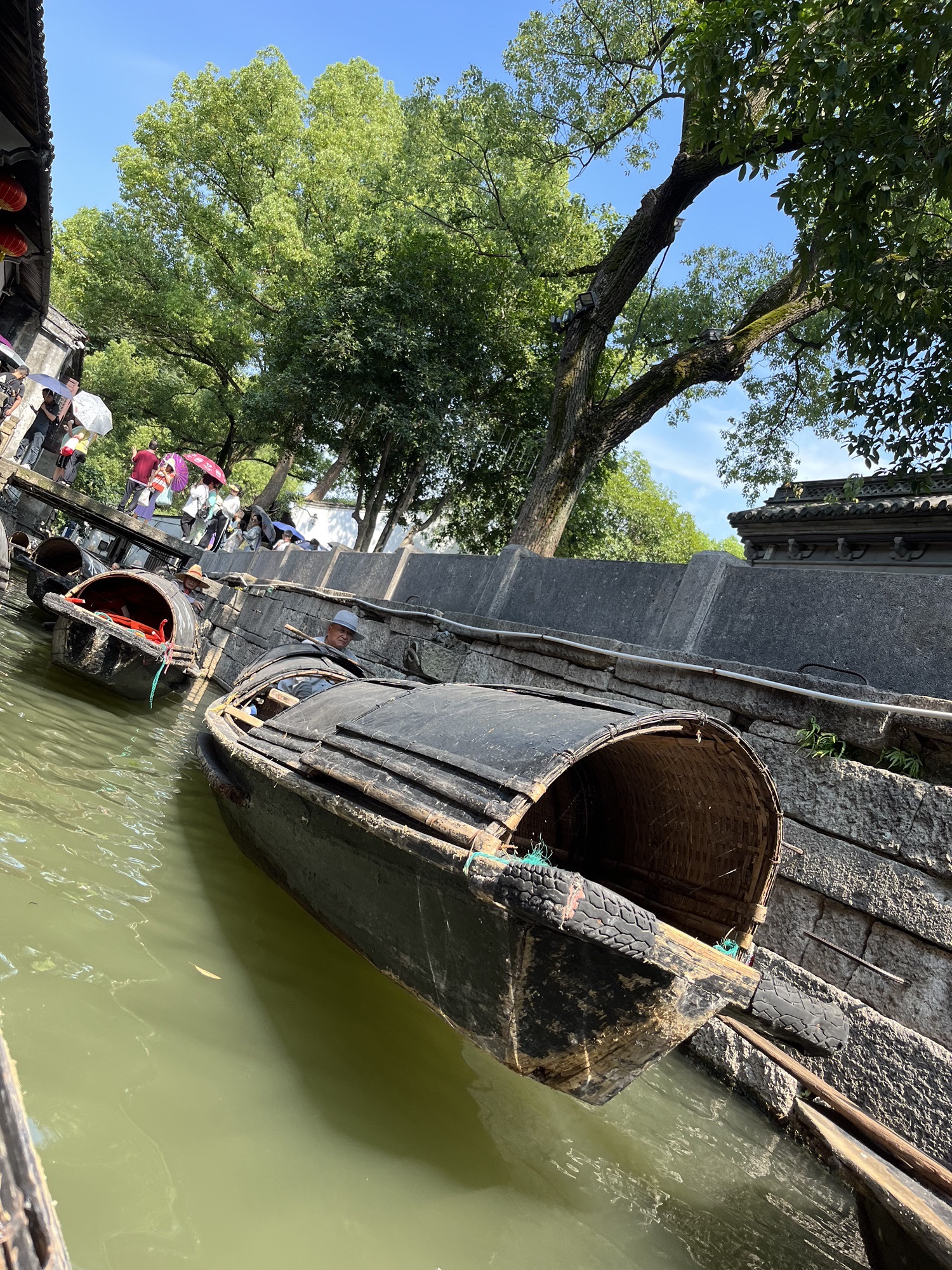 城市广场乌篷船码头旅行图片 2