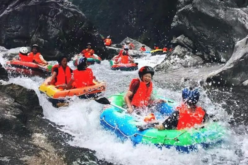 太谷棋盘山峡谷漂流旅行图片 3
