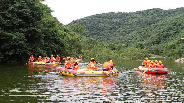太谷棋盘山峡谷漂流旅行图片 1