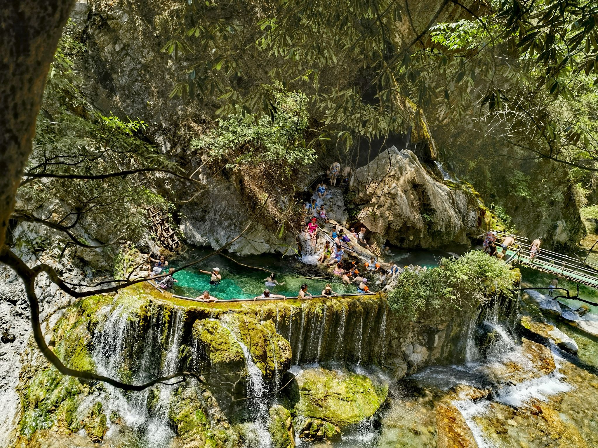 螺髻九十九里温泉瀑布风景区旅行图片 2
