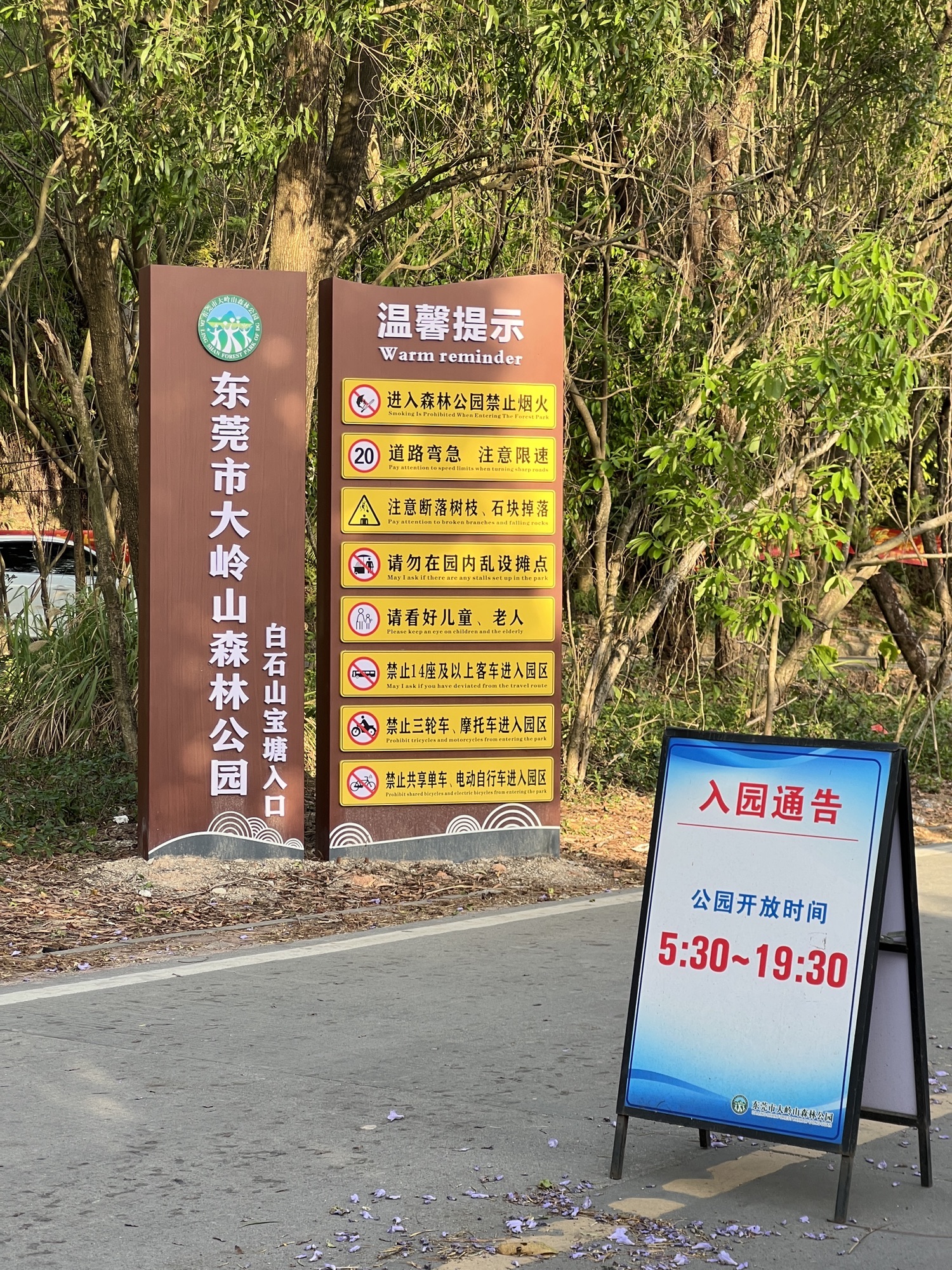 大岭山森林公园白石山景区