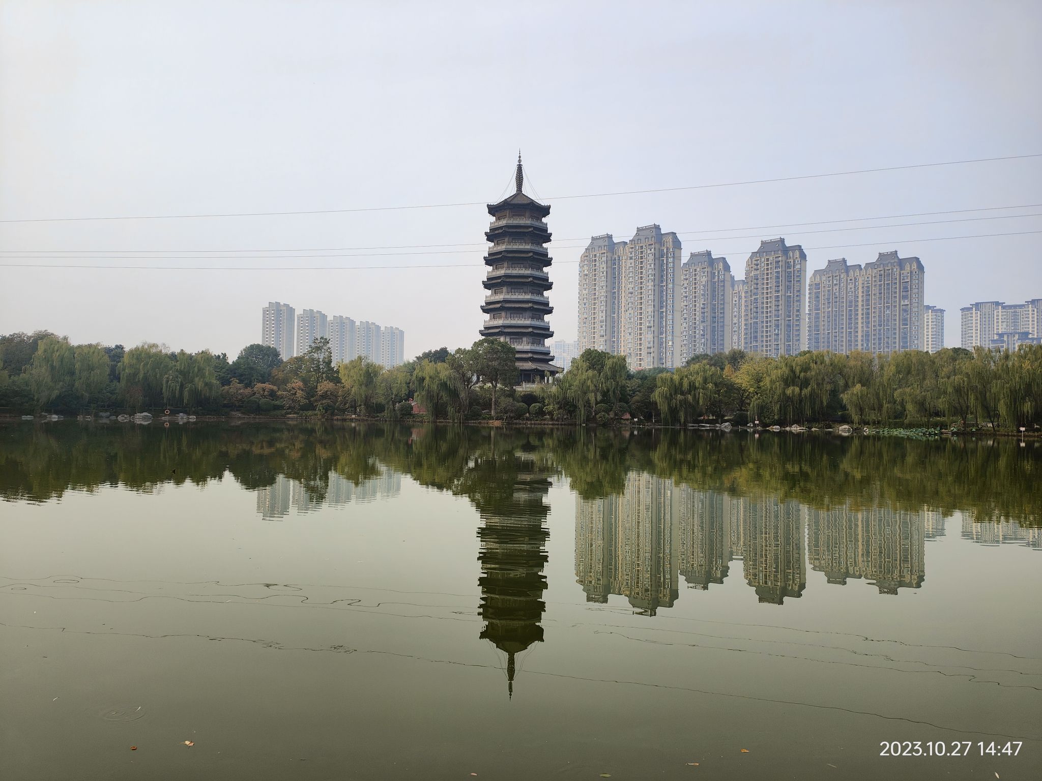 颍上县江心洲滨河公园旅行图片 1