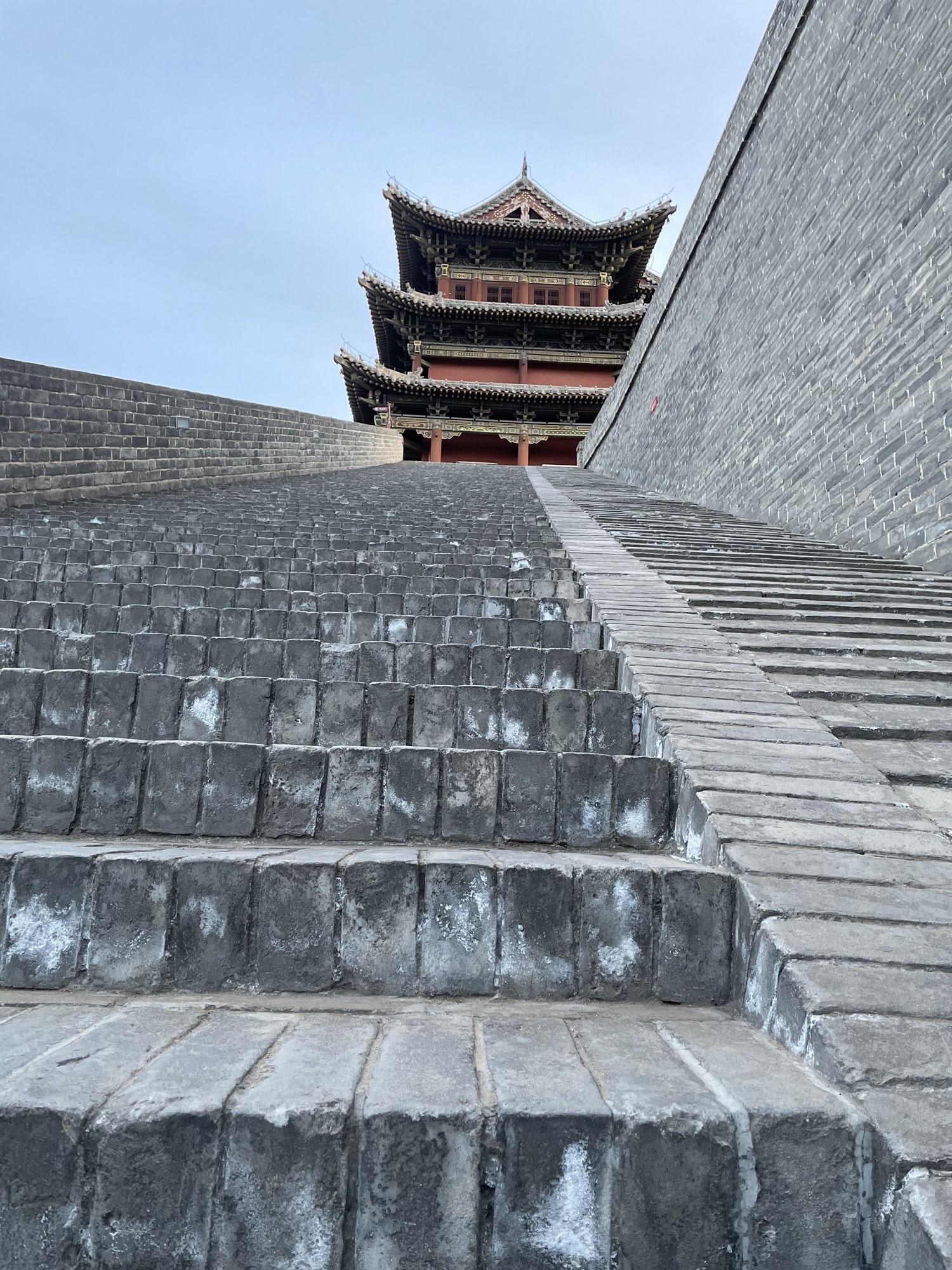 大同古城城墙外带状公园旅行图片