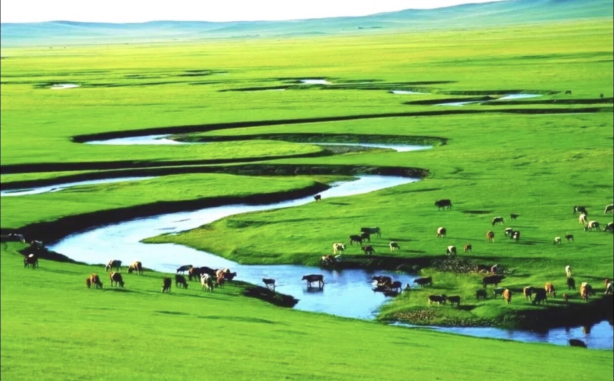 乌拉盖草原九曲湾景区