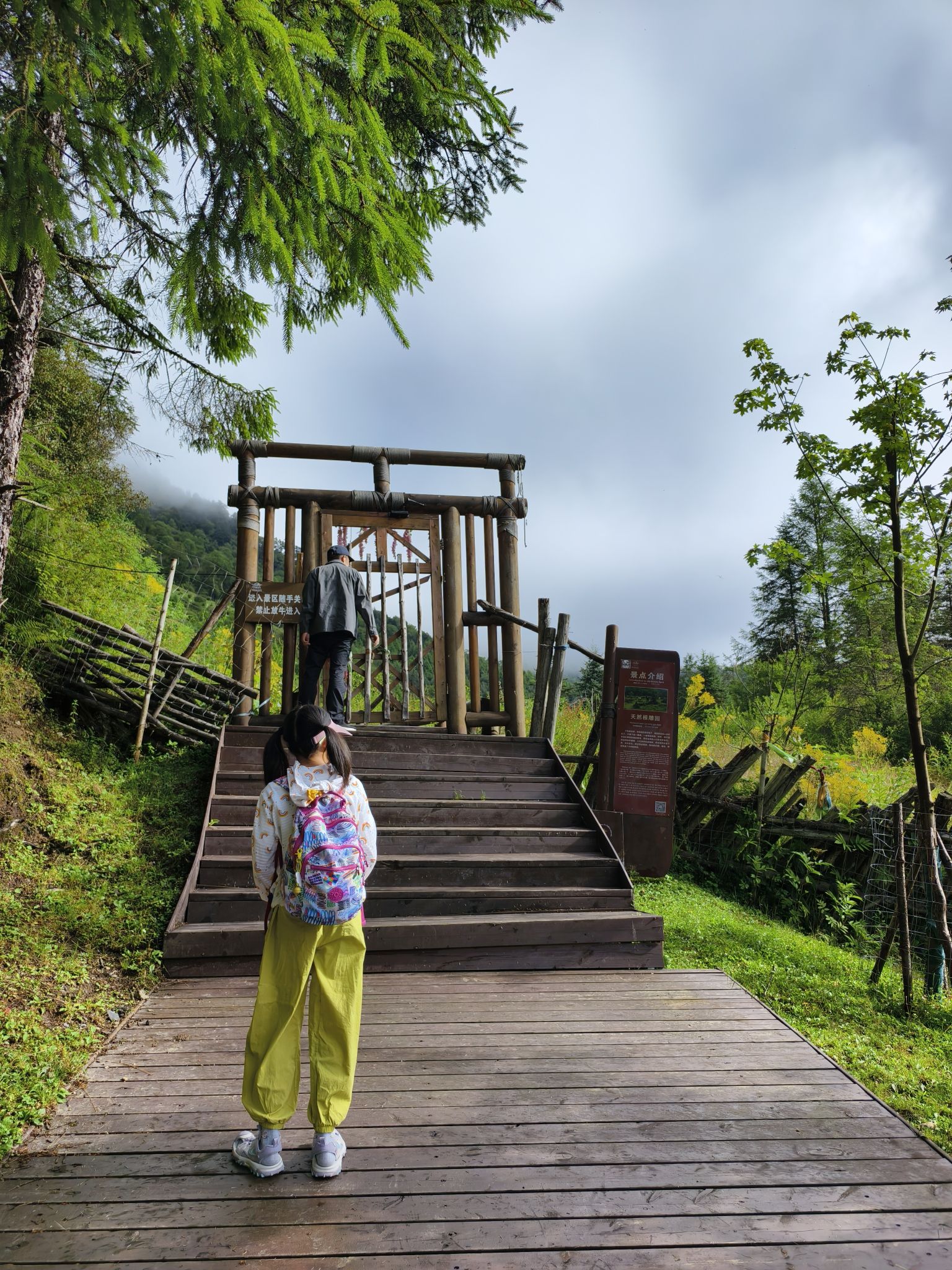 硗碛藏寨神木垒景区-神木天梯