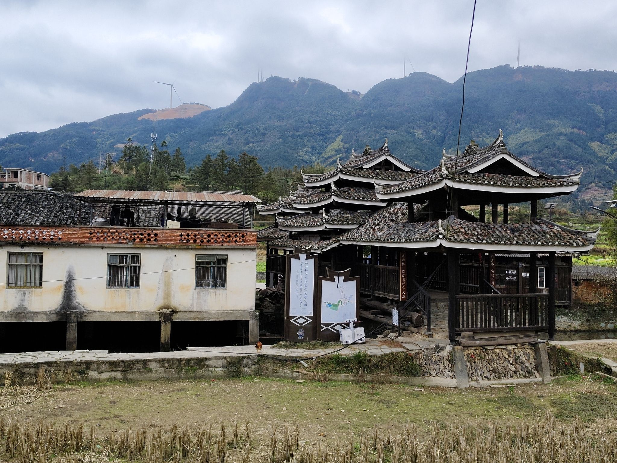 三江县河里人和桥旅行图片 2