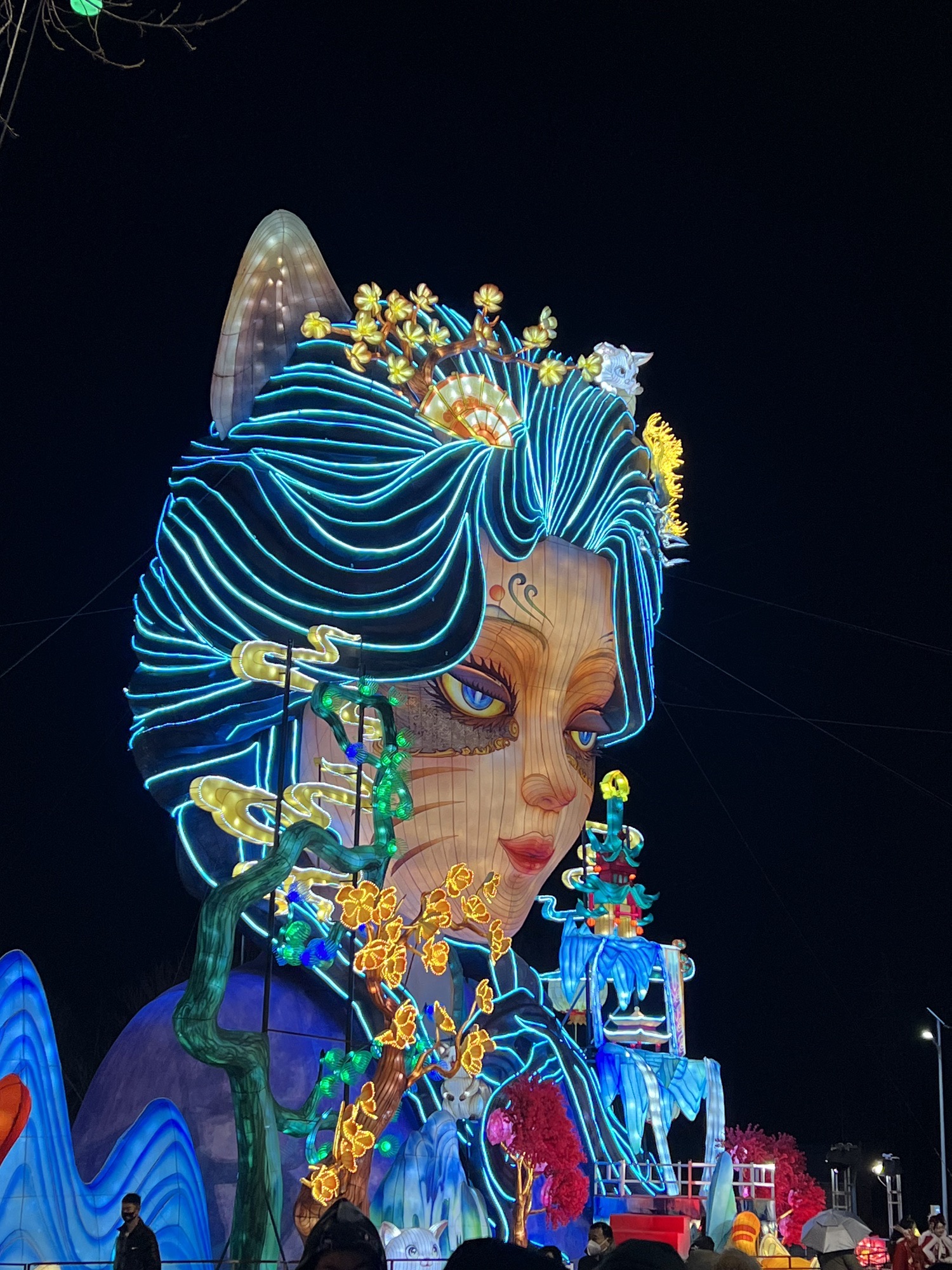 淄博花灯齐彩城旅行图片 1