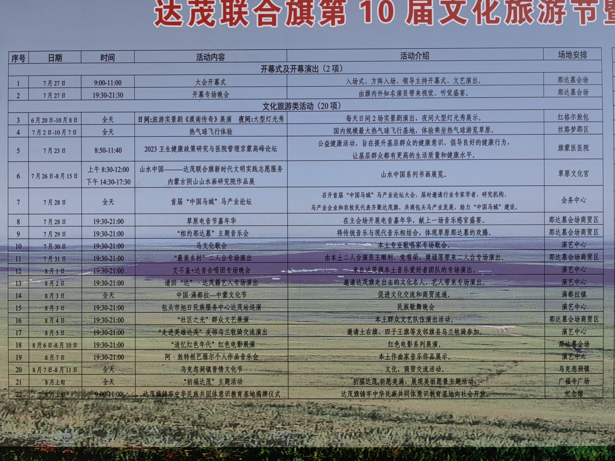 百灵那达慕会场旅行图片 2