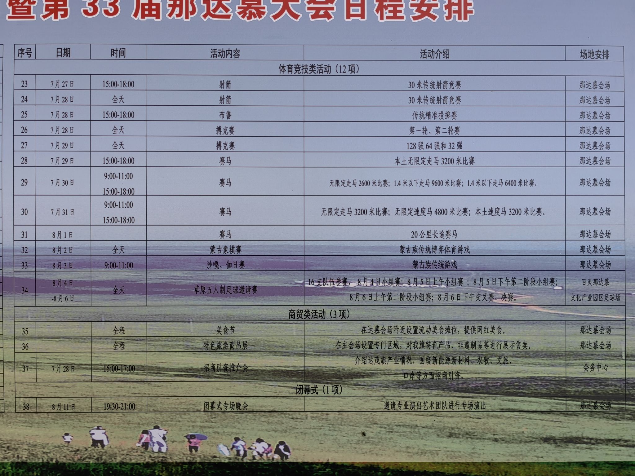 百灵那达慕会场旅行图片 1