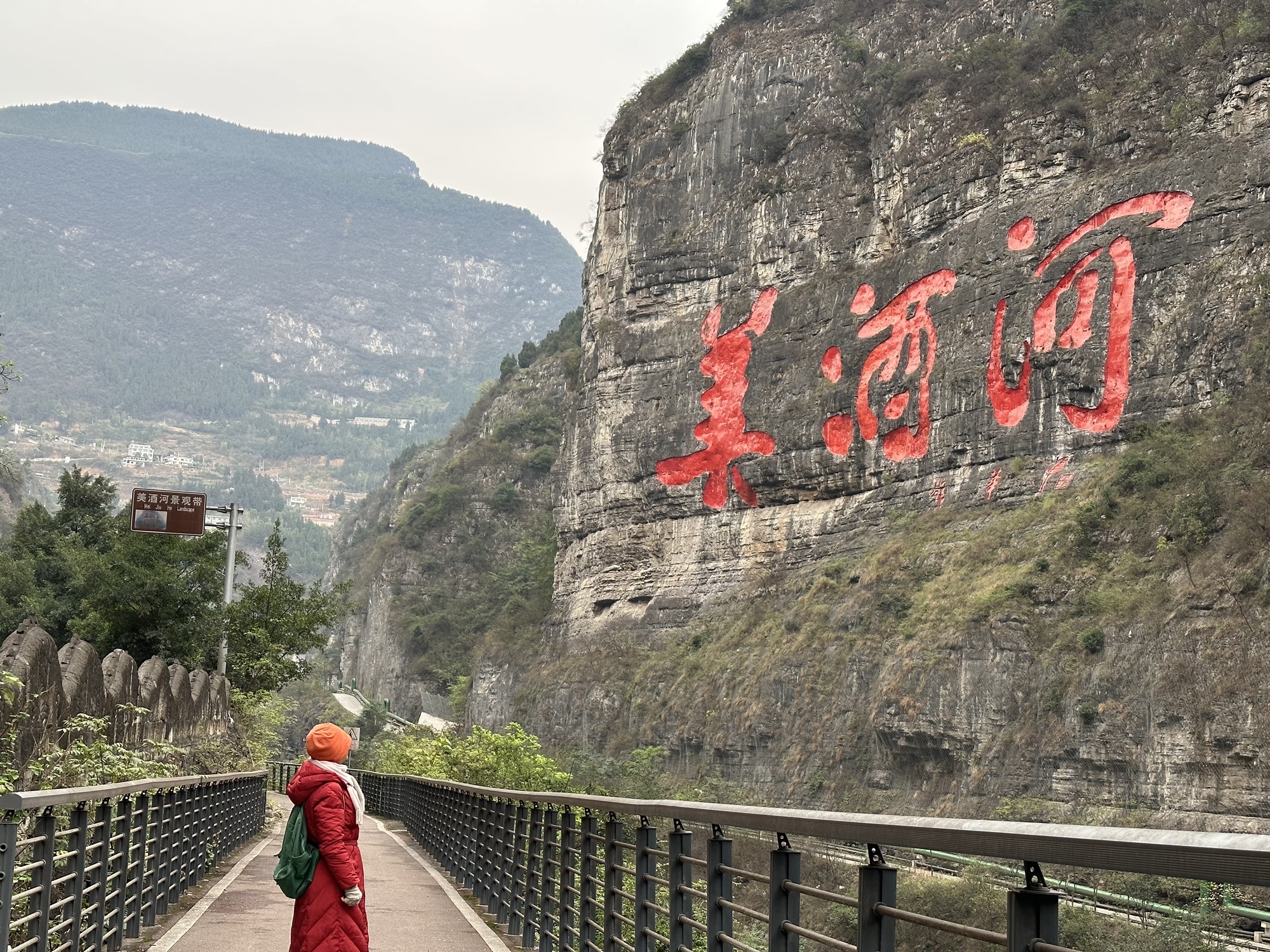 美酒河巨幅摩崖石刻旅行图片 1