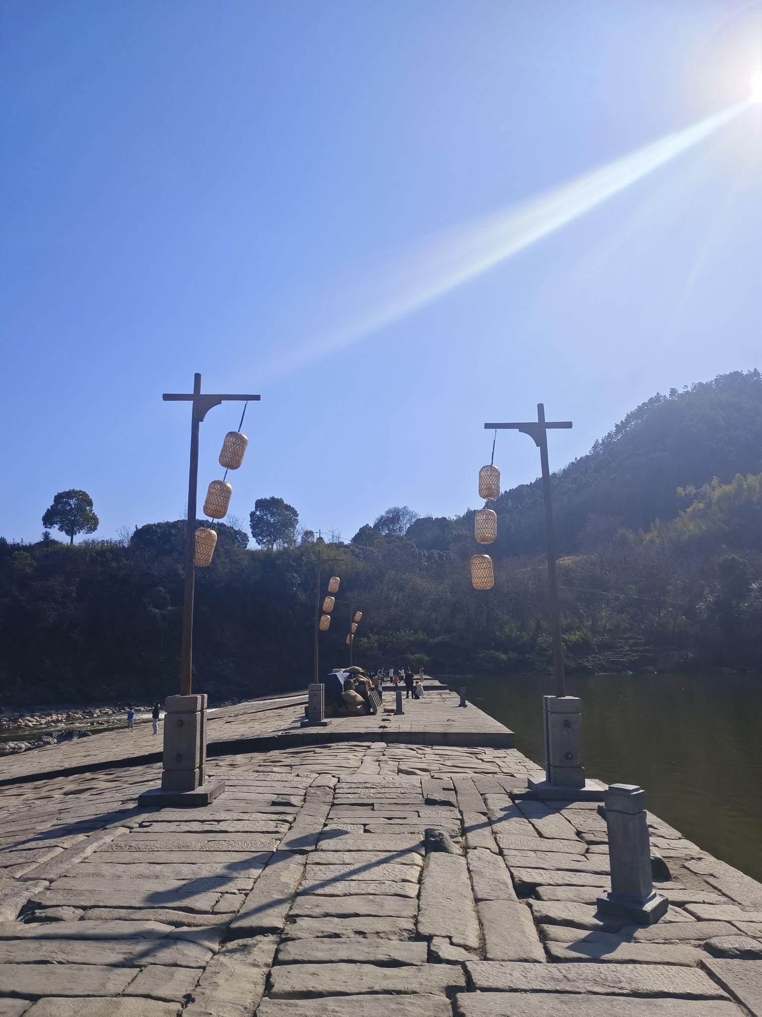 徽州古城渔梁坝和渔梁古镇旅行图片 2