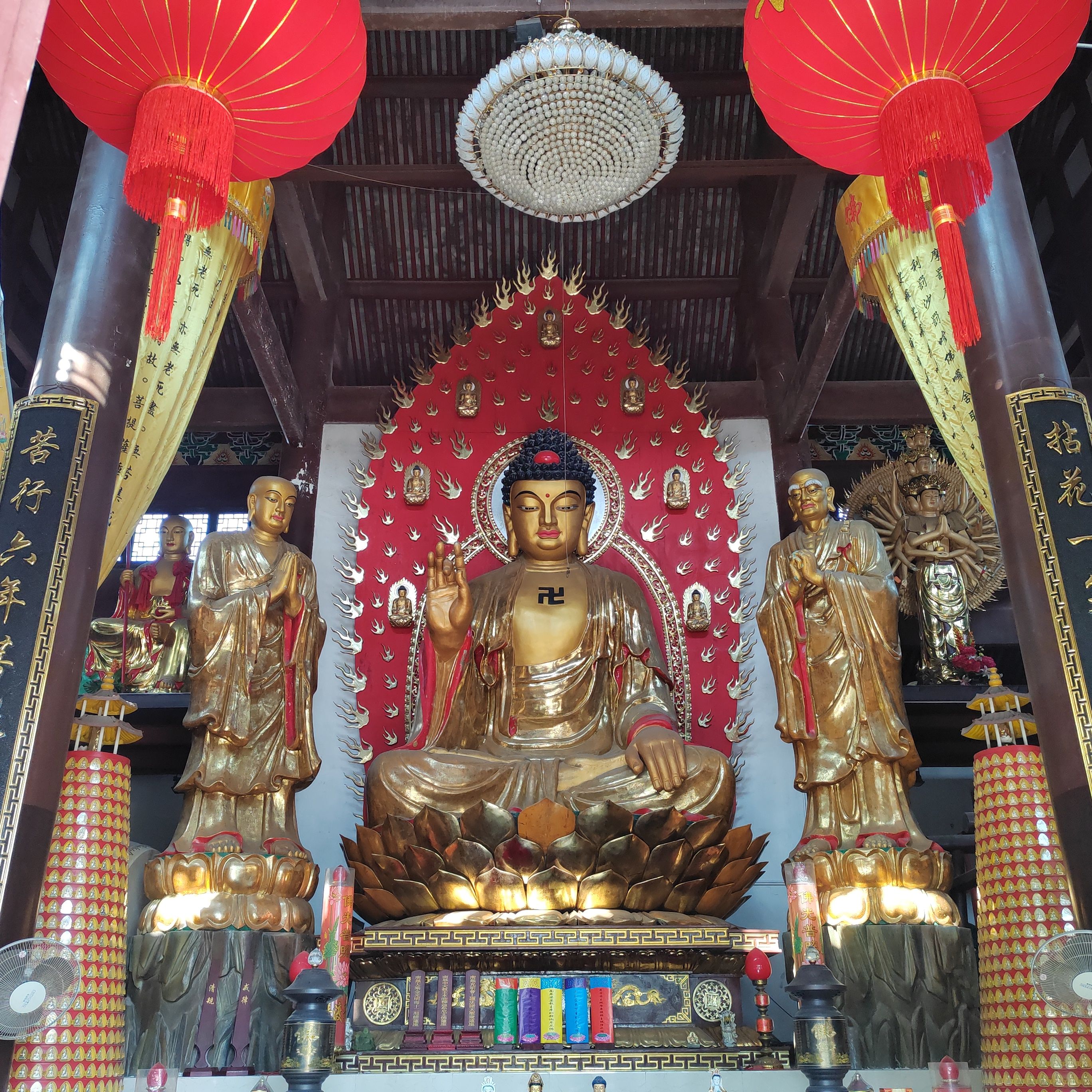 浙江台州临海杜桥镇溪口村九莲禅寺实景照片