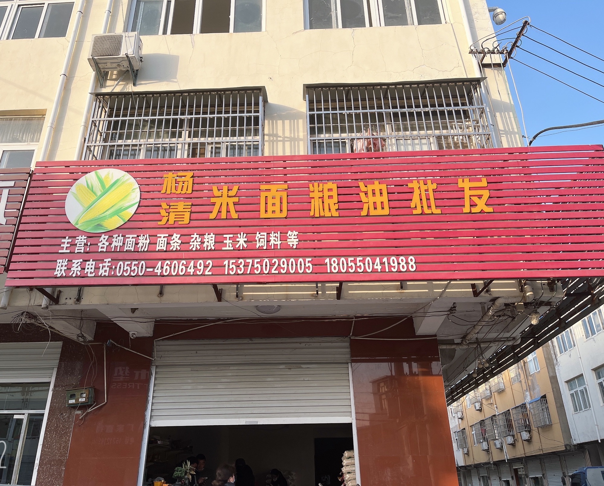 张桥杨清粮油米面玉米批发店