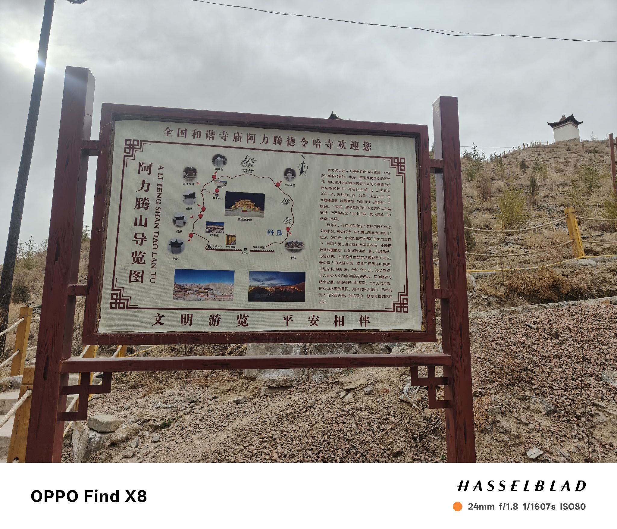 德令哈阿力腾寺院实景照片