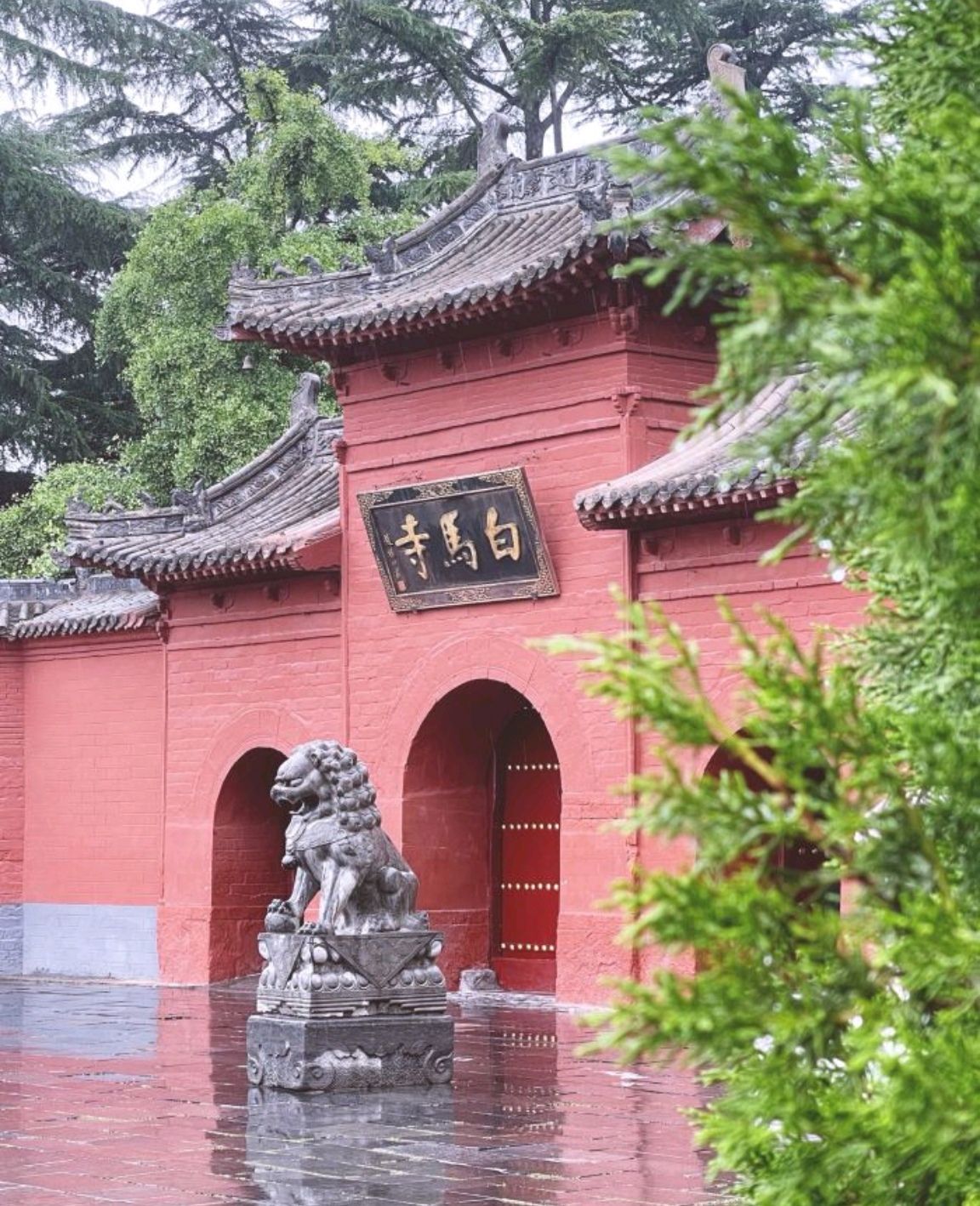 白马寺实景照片