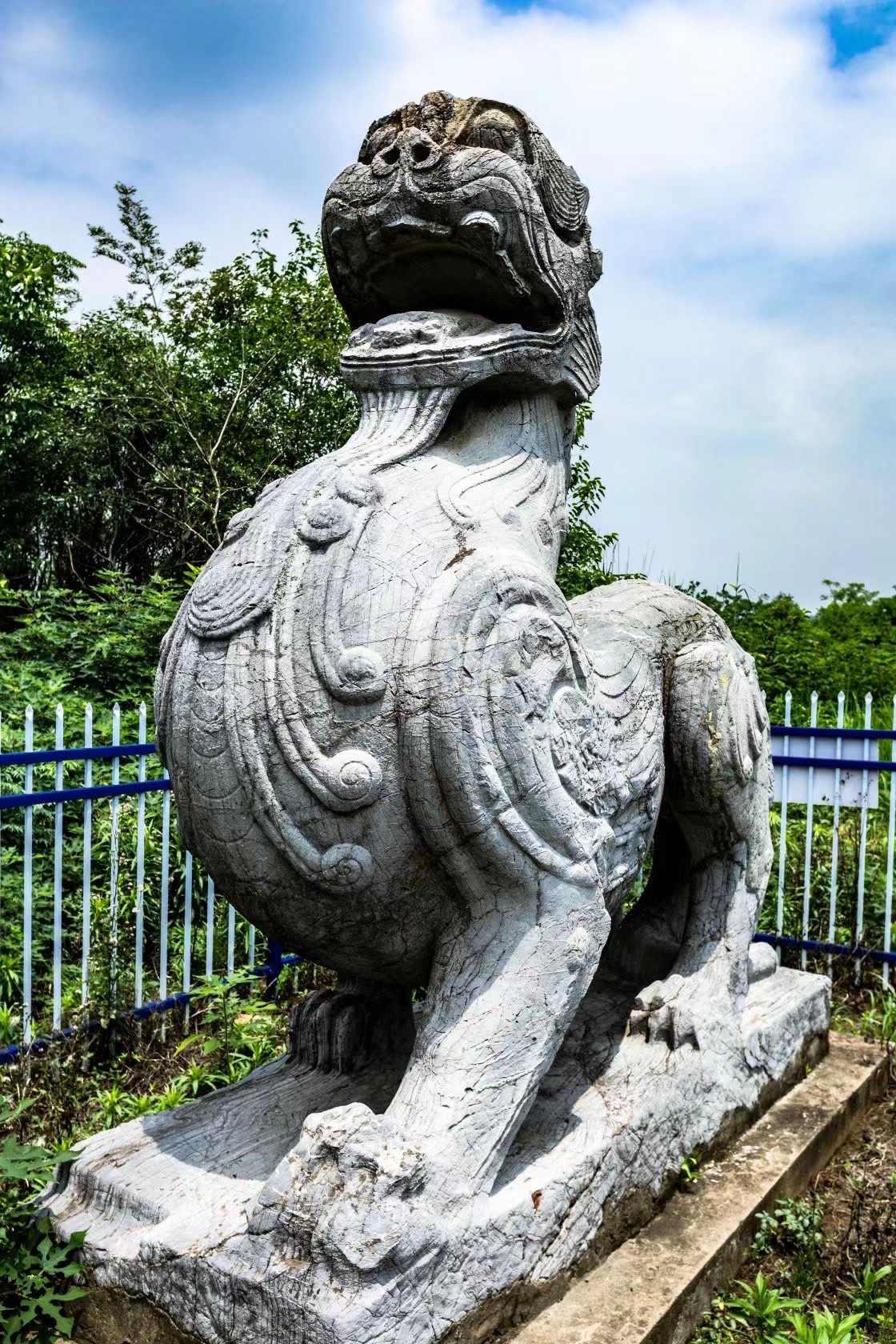 齐宣帝萧承之永安陵石刻旅行图片 3