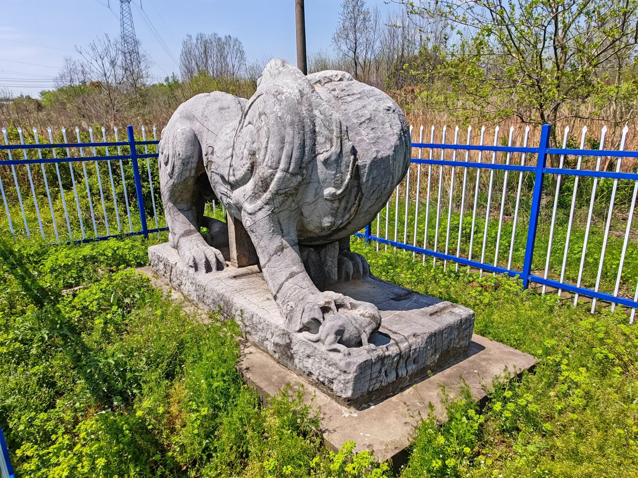 齐宣帝萧承之永安陵石刻旅行图片 3