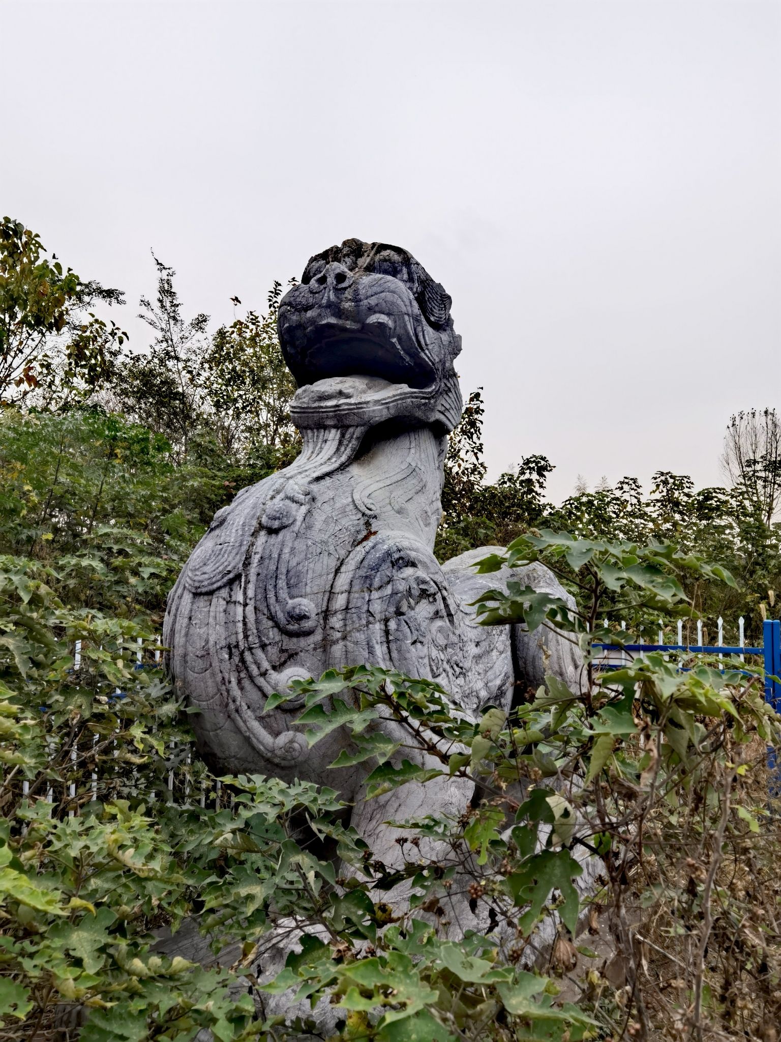 齐宣帝萧承之永安陵石刻旅行图片 2