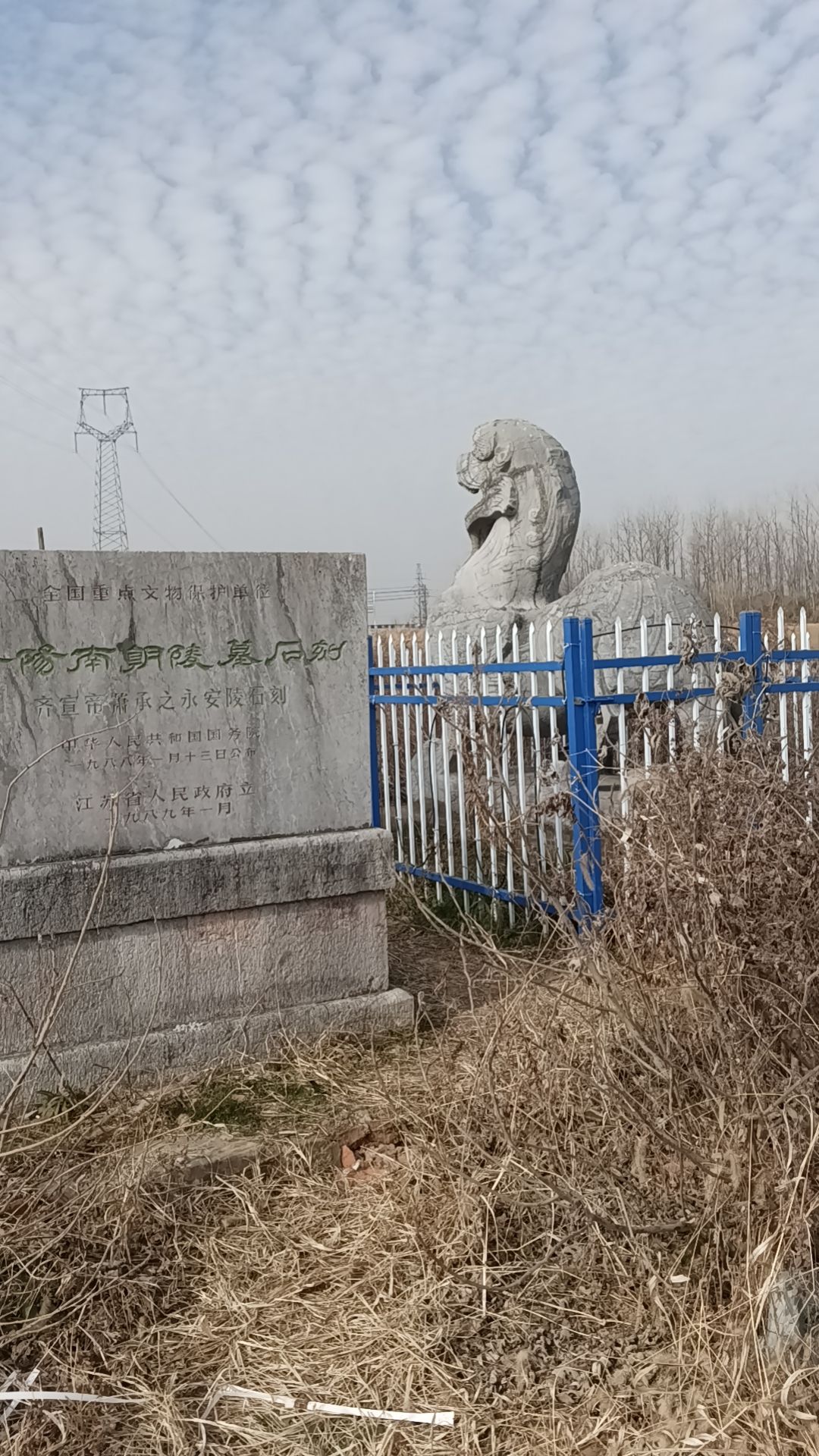 齐宣帝萧承之永安陵石刻旅行图片 1