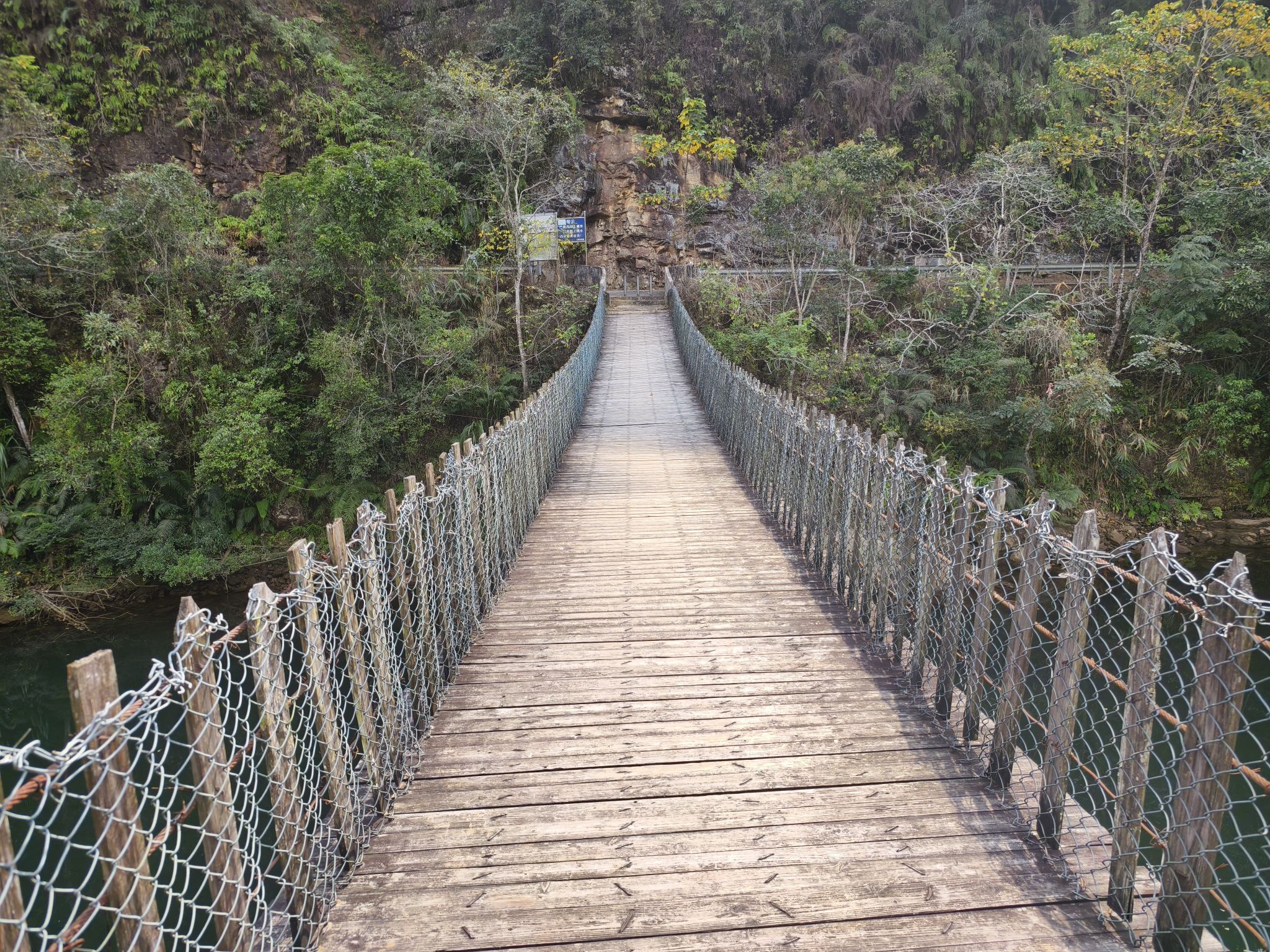 九潭铁索桥旅行图片 2