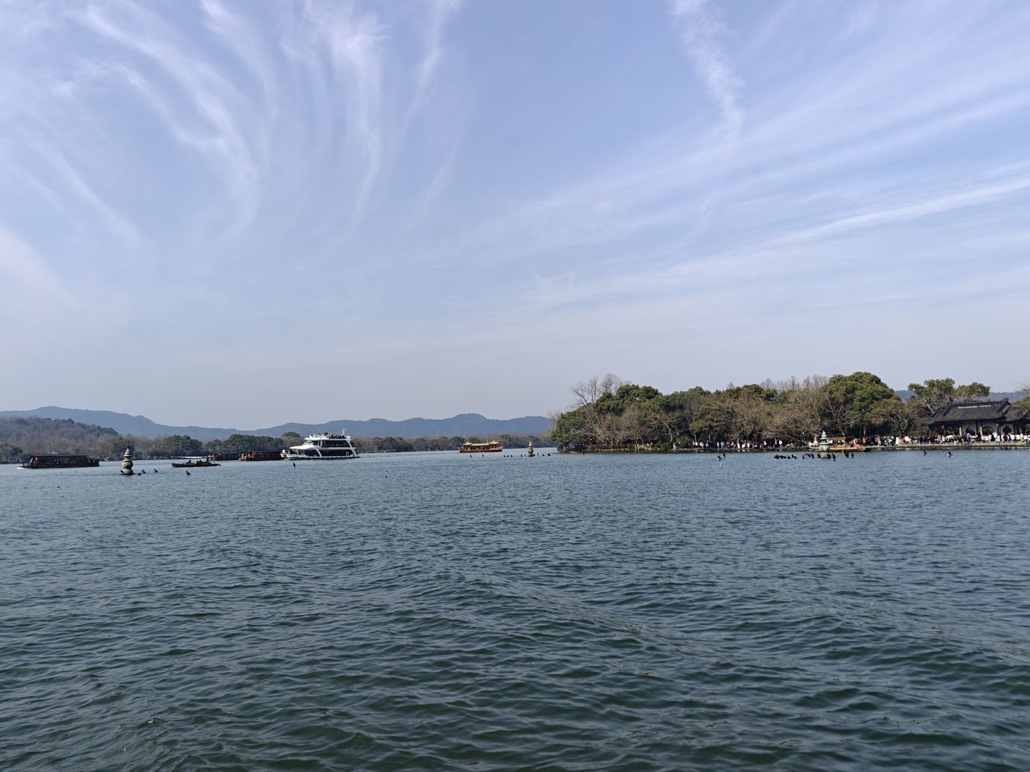 西湖游船涌金池码头