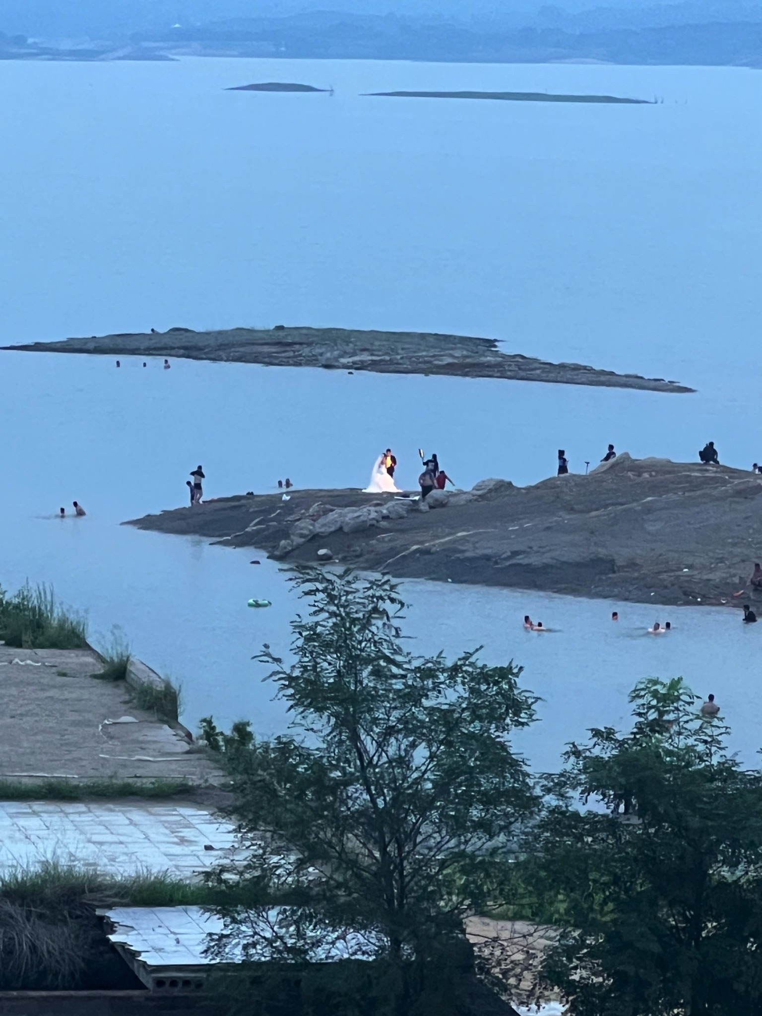 岗南水库沙滩浴场