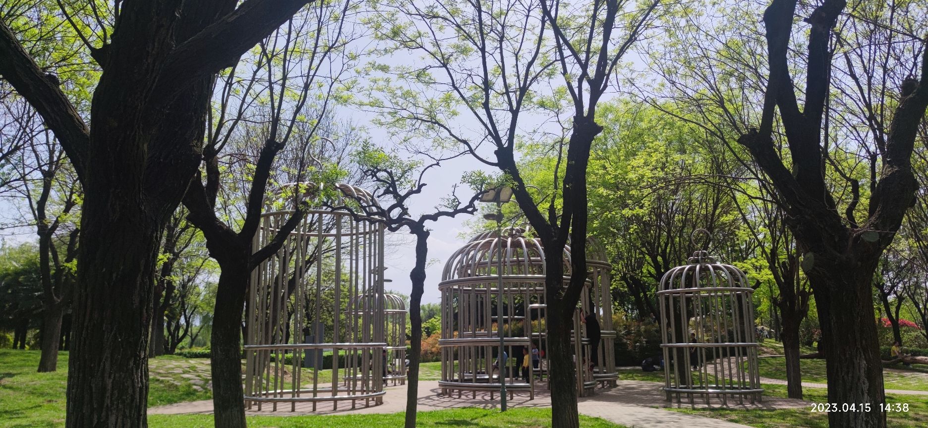 洨河公园鸟笼
