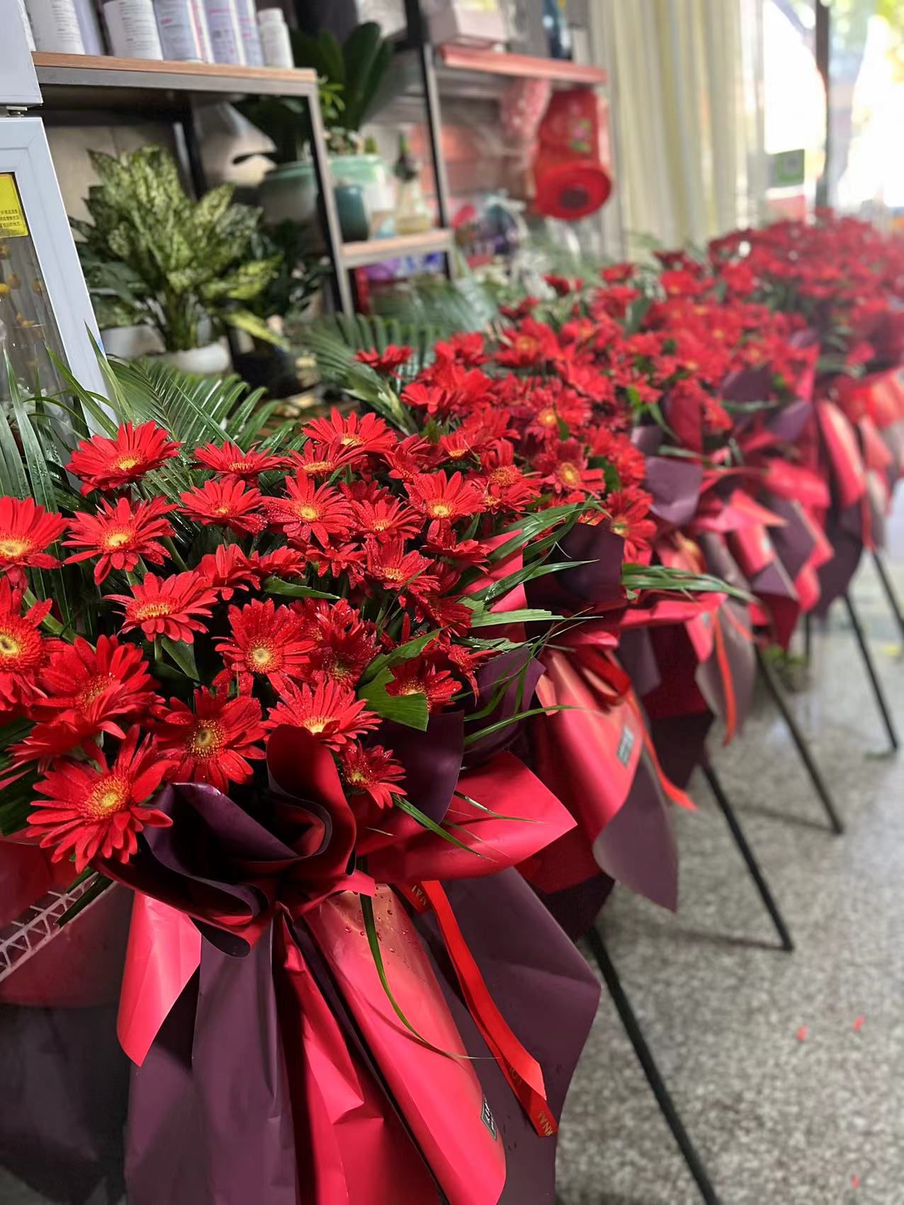 义乌童店绿植盆栽开业花篮鲜花店