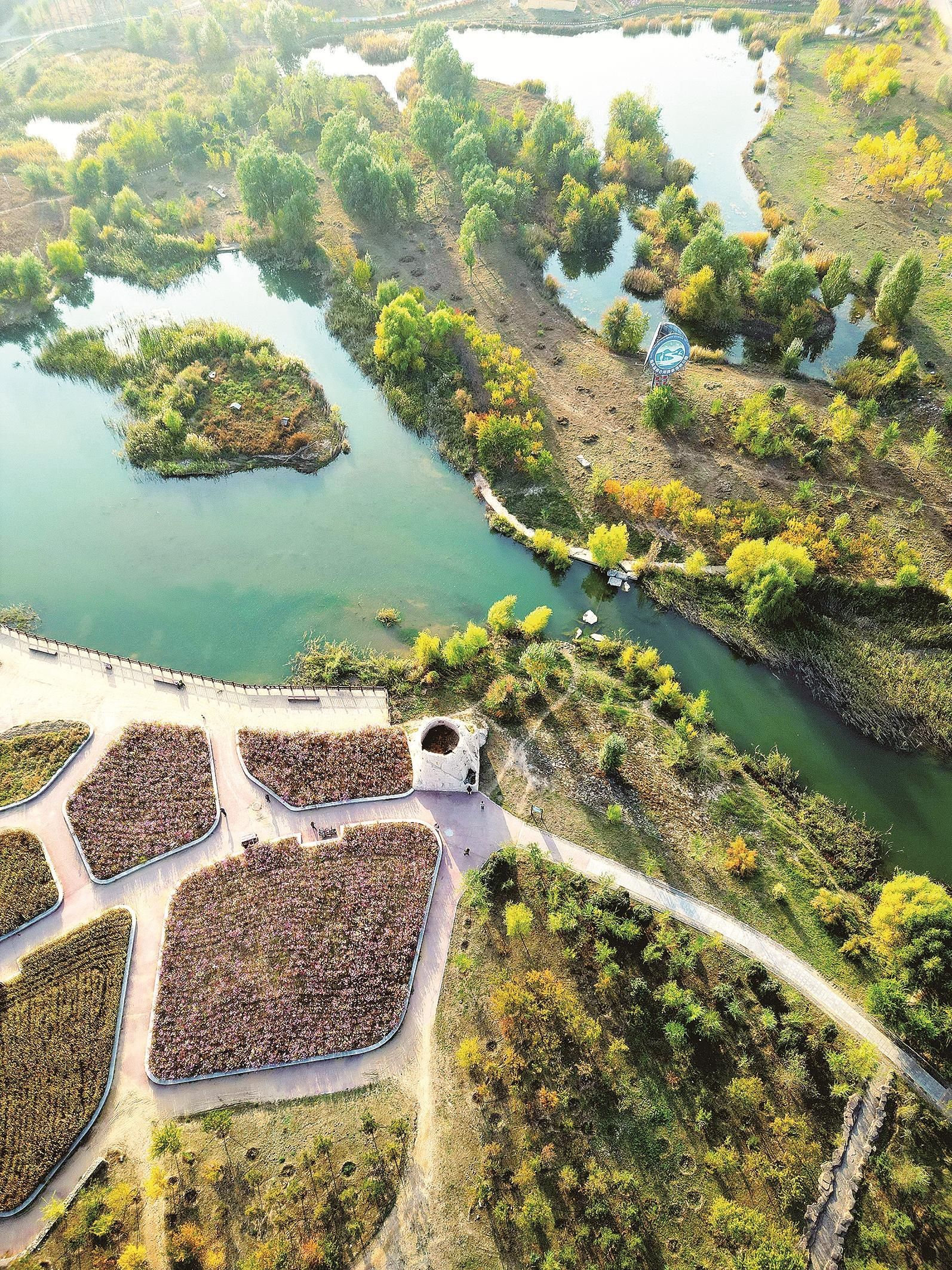 包头昆都仑河国家湿地公园景点图片
