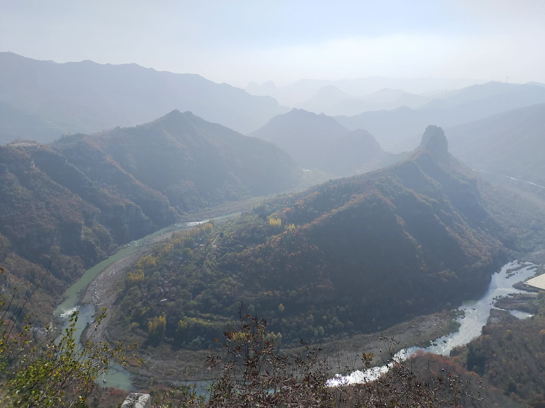 沁河第一湾观景平台旅行图片 1