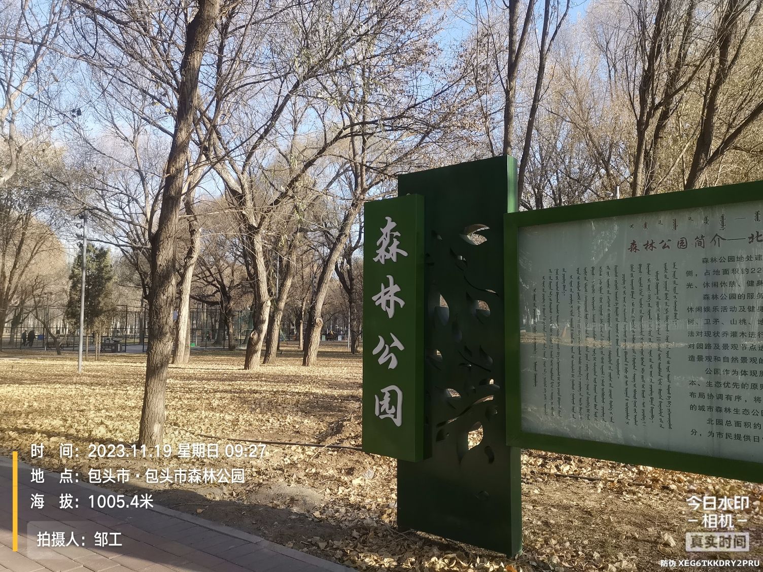 包头市森林公园旅行图片 2