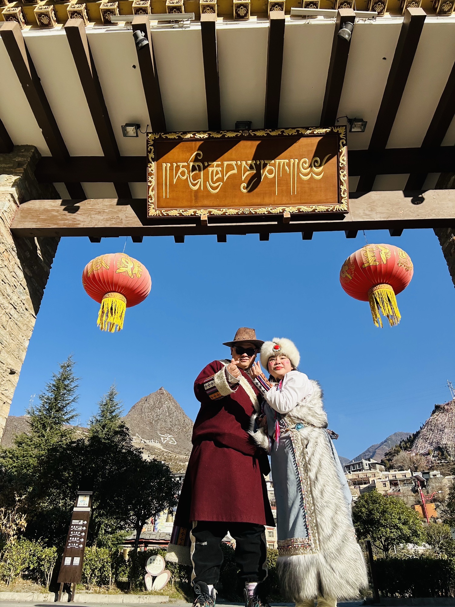 理县甘堡藏寨观景台旅行图片 1