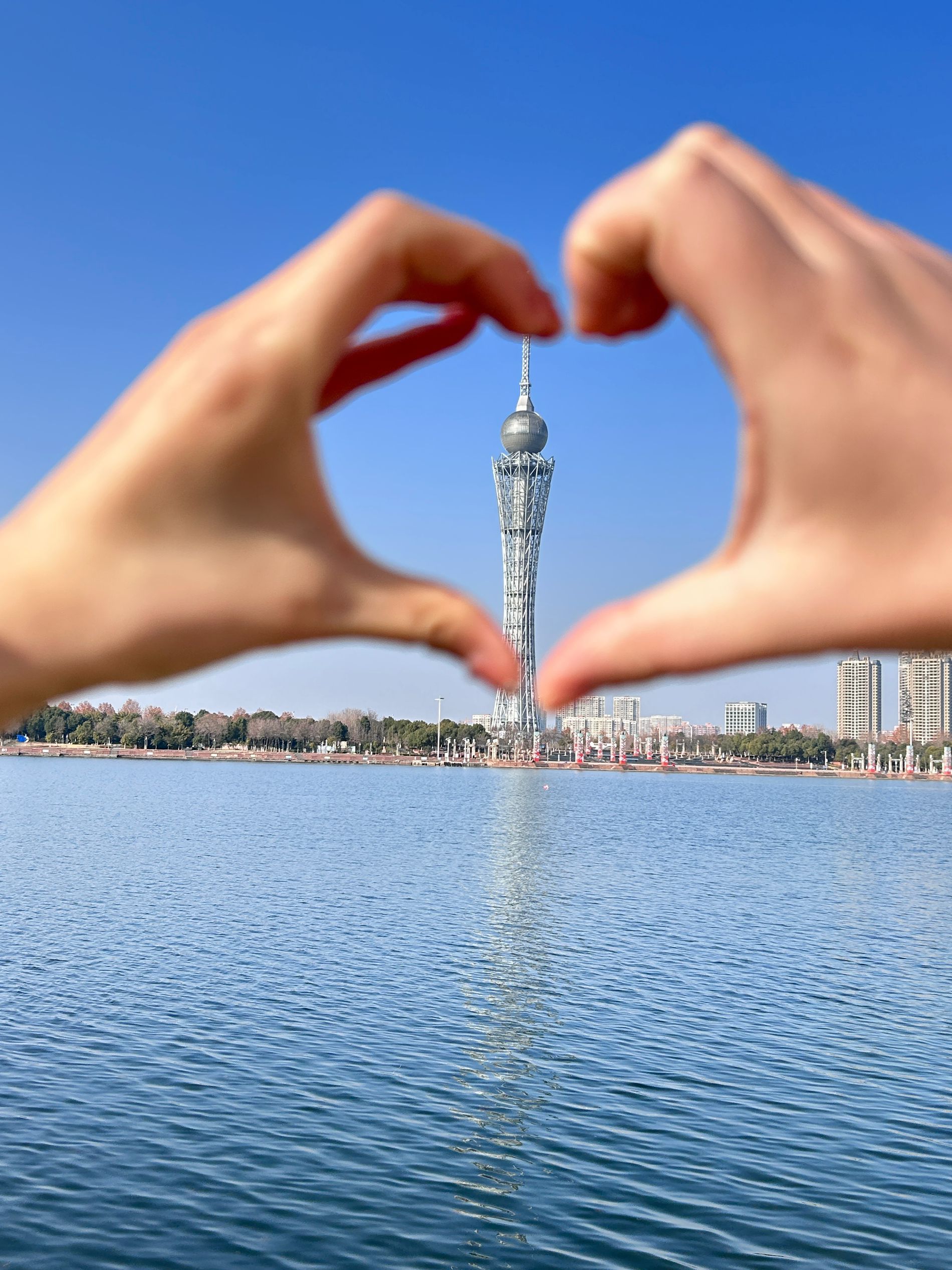 月亮岛I love六安标志打卡地旅行图片 3