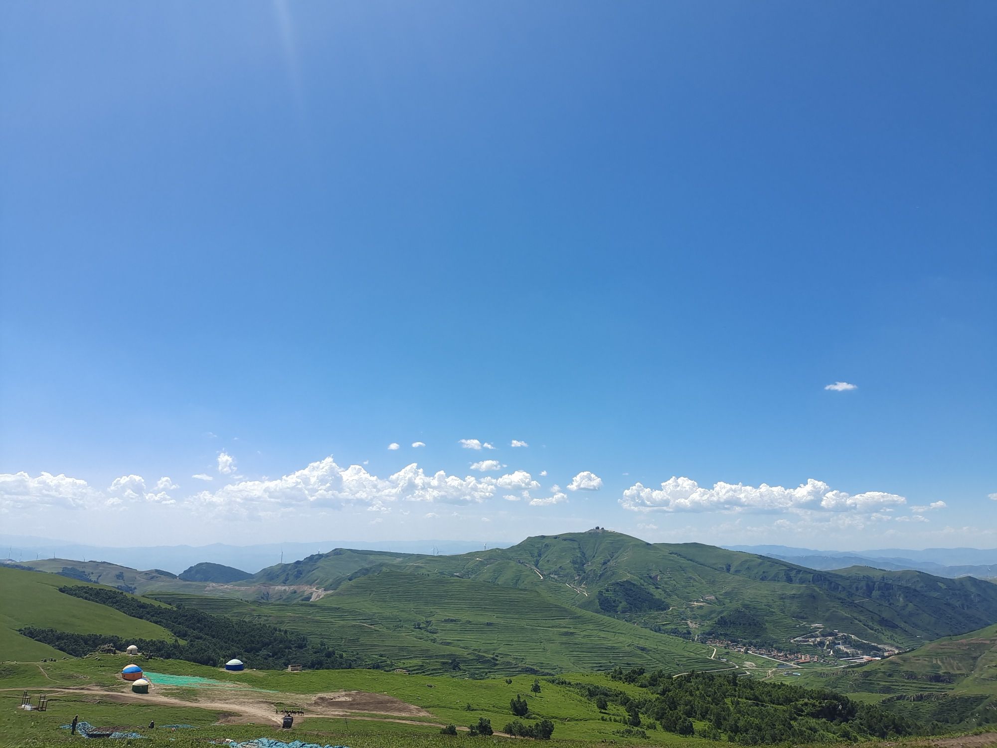 空中草原景区旅行图片 1