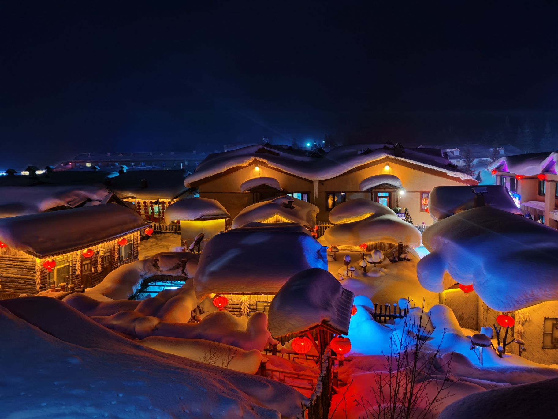 雪乡观光栈道旅行图片 3