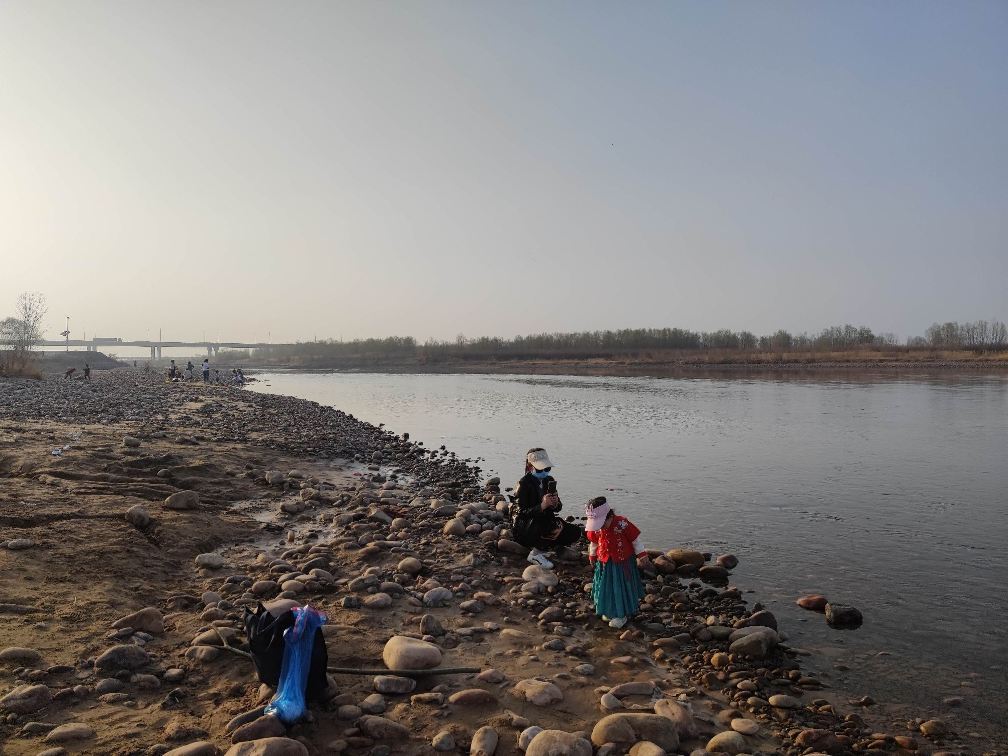 黄河湿地公园河滩旅行图片 1