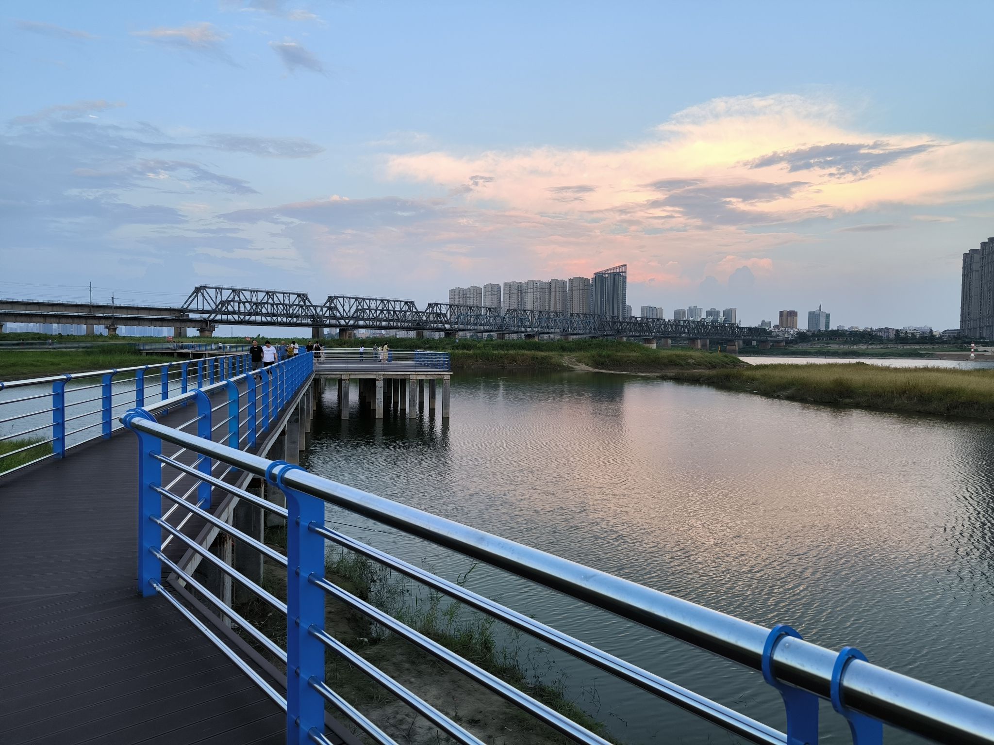 淮河北岸滨河绿地景区