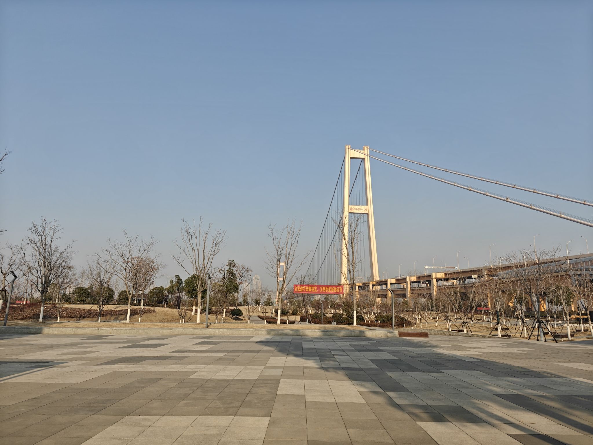 杨泗港大桥南岸桥头公园旅行图片 1