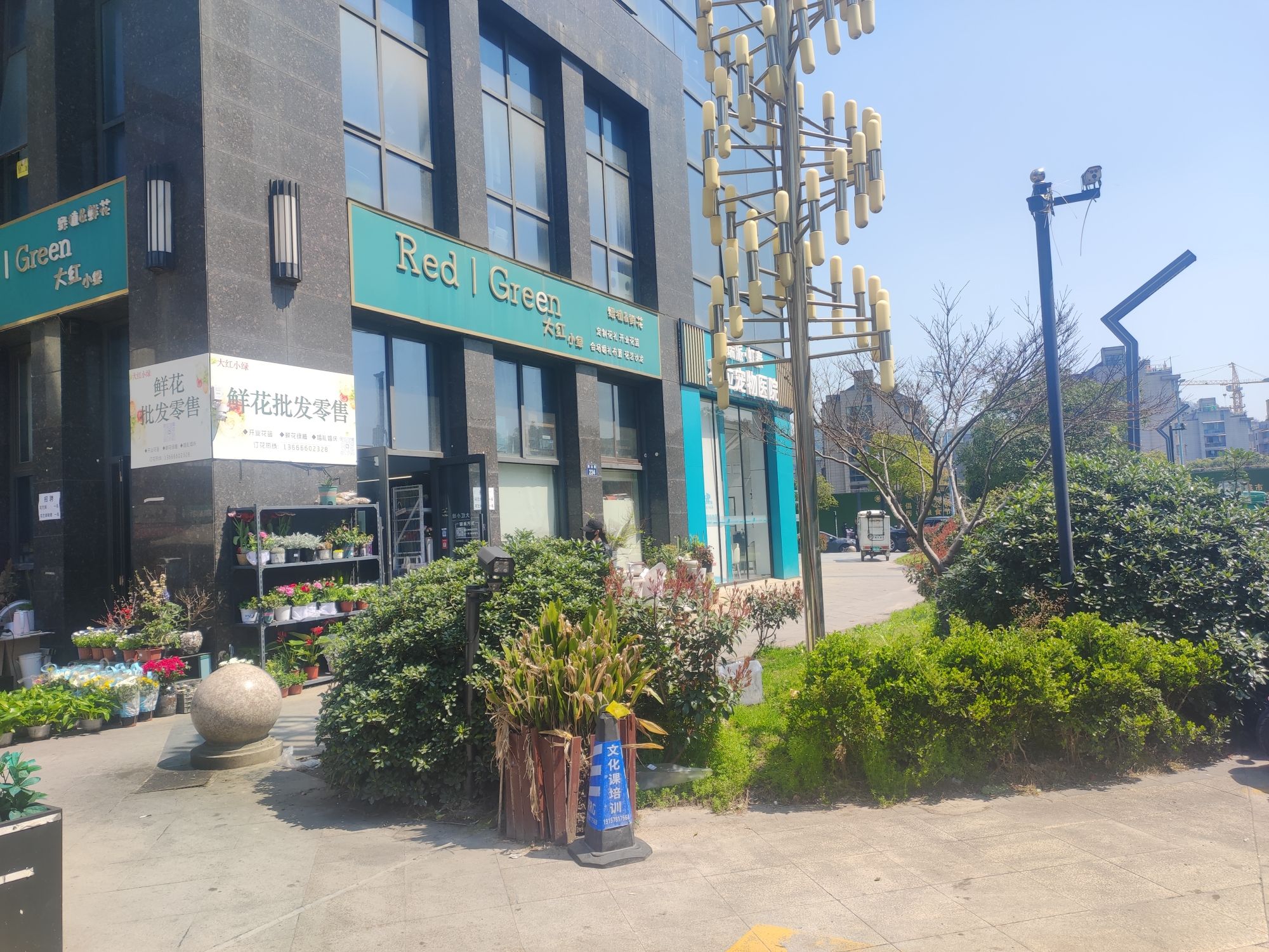大红小绿鲜花绿植店