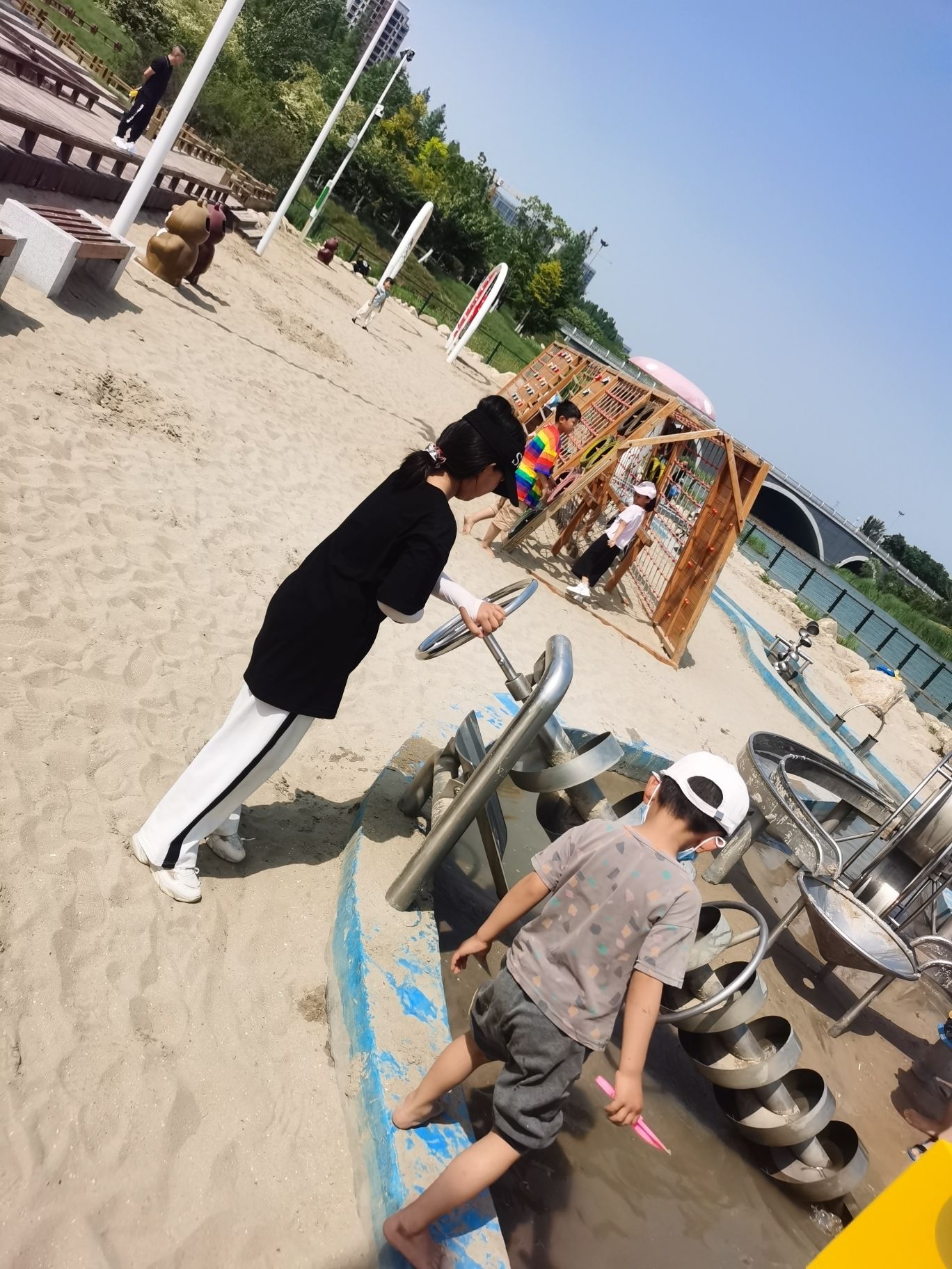 蓼河公园亲水沙滩旅行图片 2