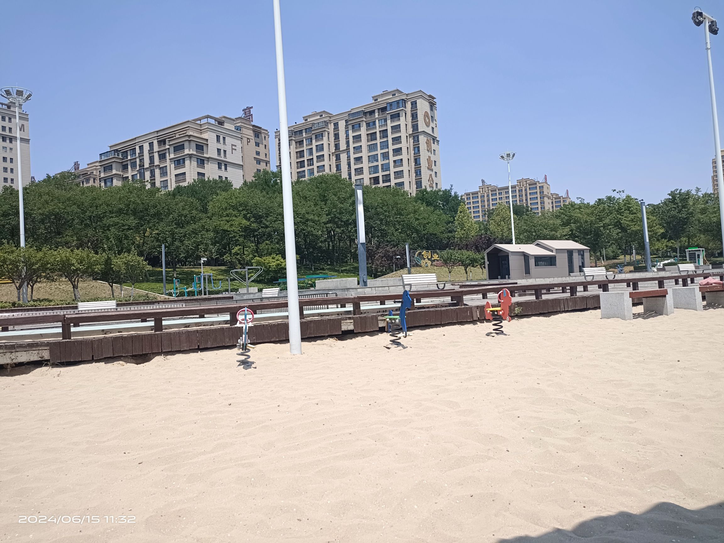 蓼河公园亲水沙滩旅行图片 3