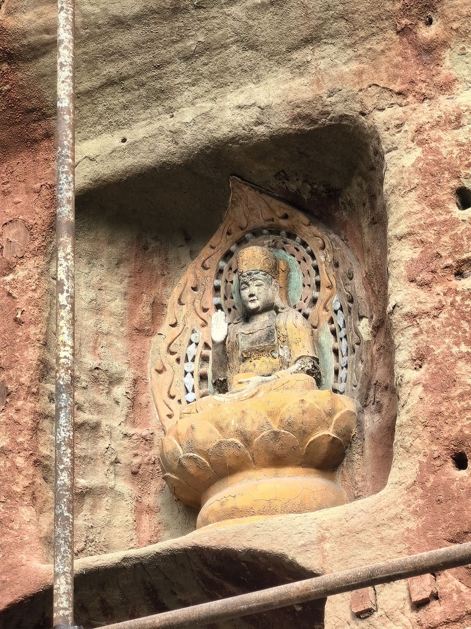 东林寺摩崖造像(装修中)旅行图片 2